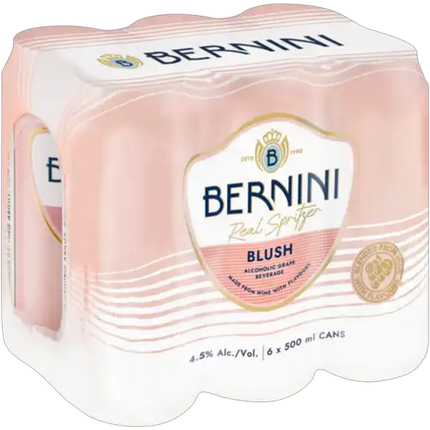 Image of Bernini Blush Alcoholic Grape Beverage Cans 6 x 500ml