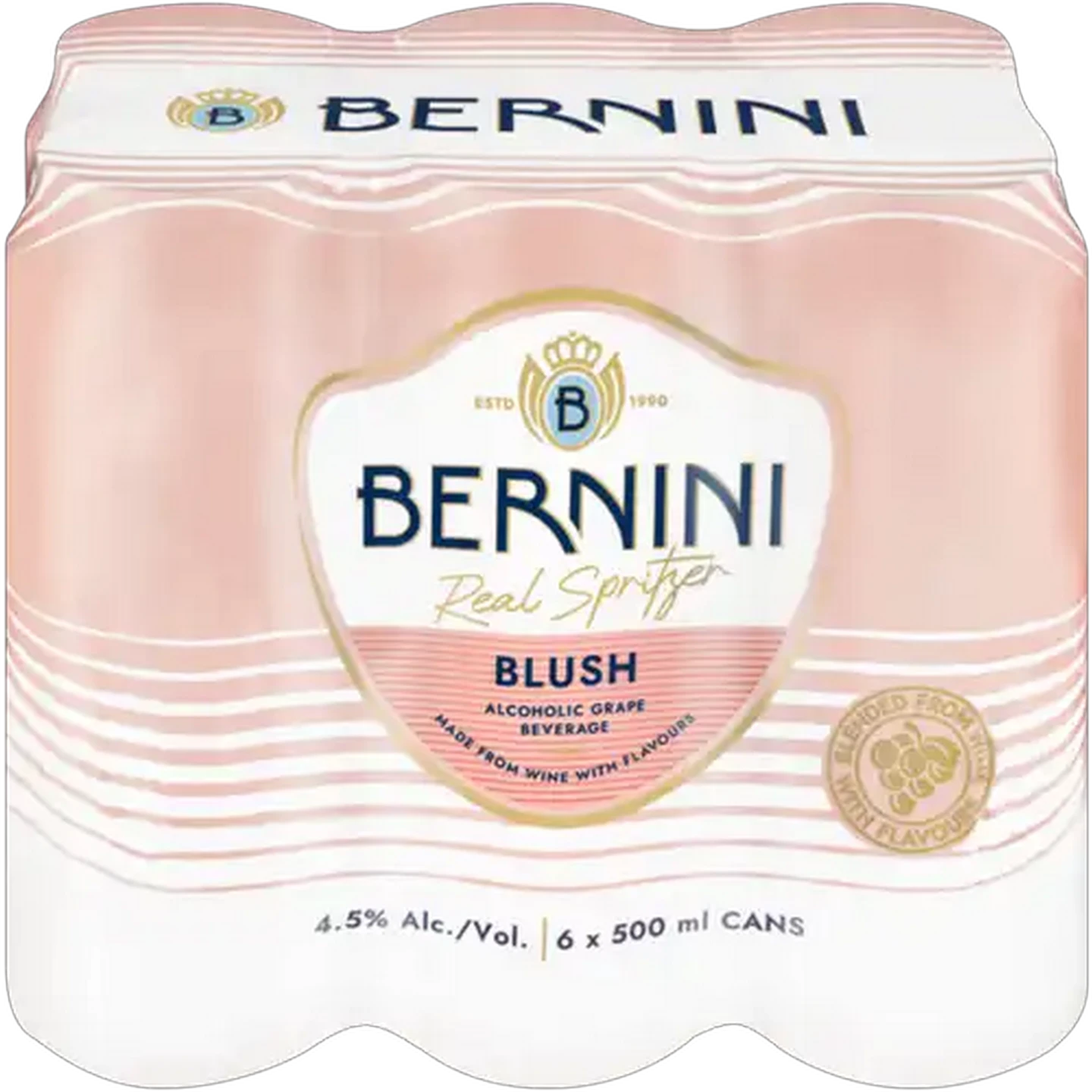 Image of Bernini Blush Alcoholic Grape Beverage Cans 6 x 500ml