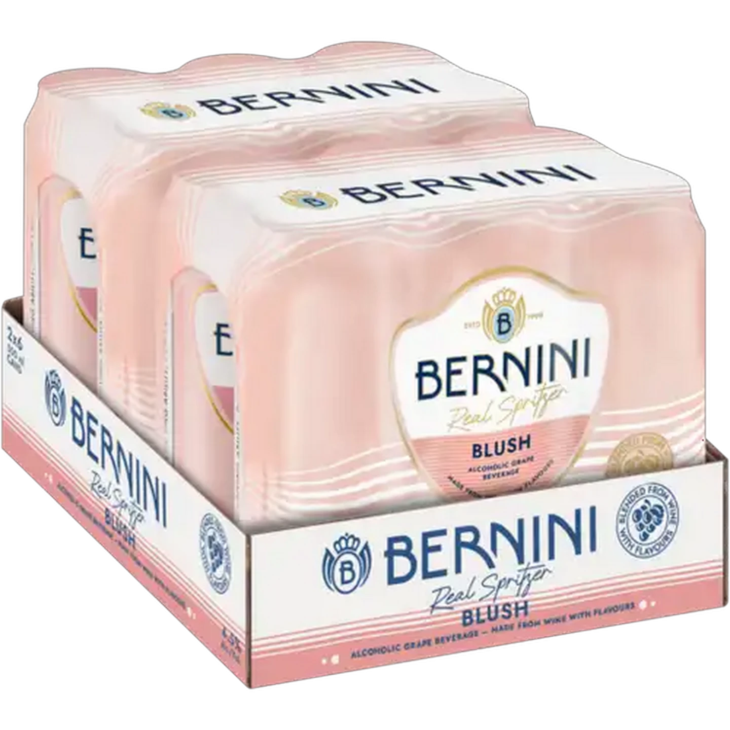Image of Bernini Blush Alcoholic Grape Beverage Cans 12 x 500ml