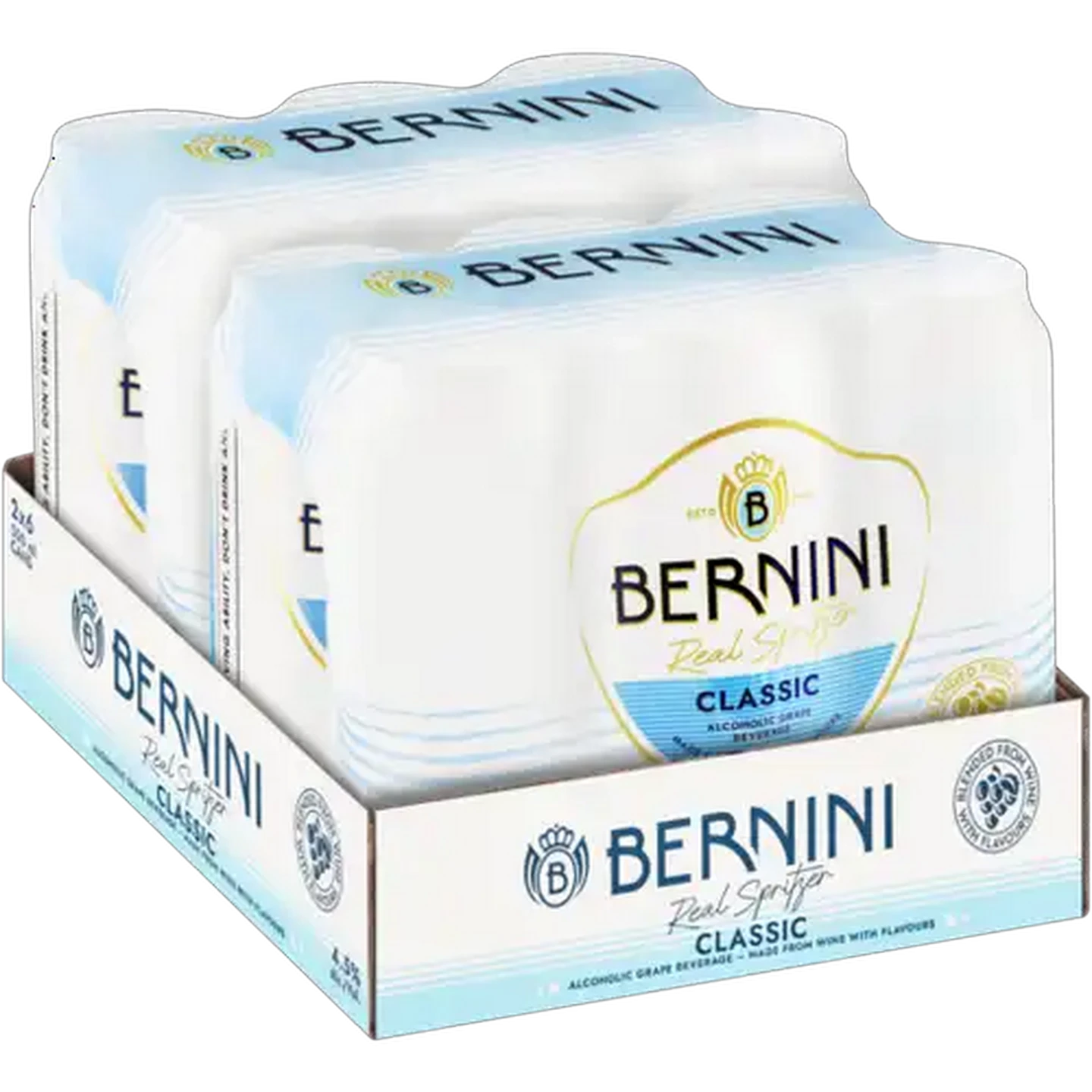 Image of Bernini Classic Alcoholic Grape Beverage Cans 12 x 500ml