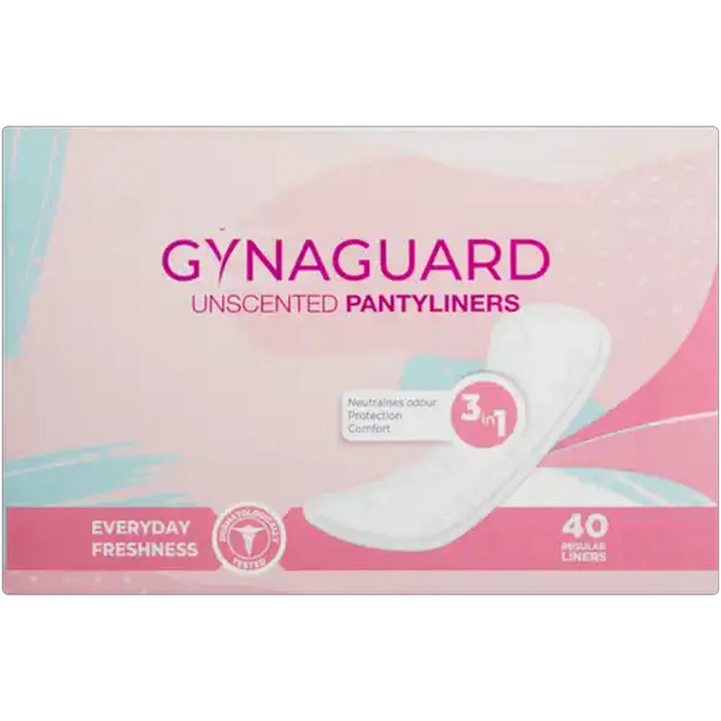 Image of GynaGuard Regular Unscented Pantyliners 40-Pack