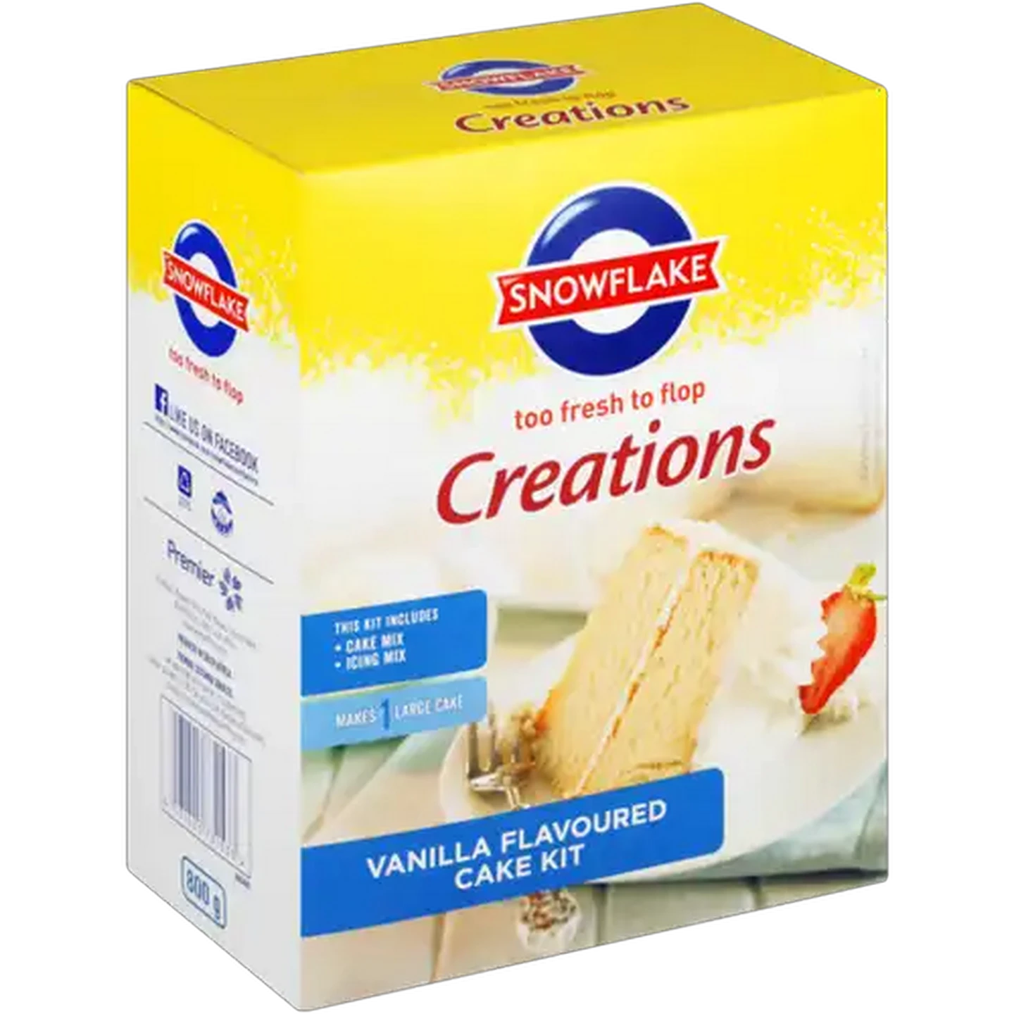Image of Snowflake Vanilla Flavoured Cake Kit 800g