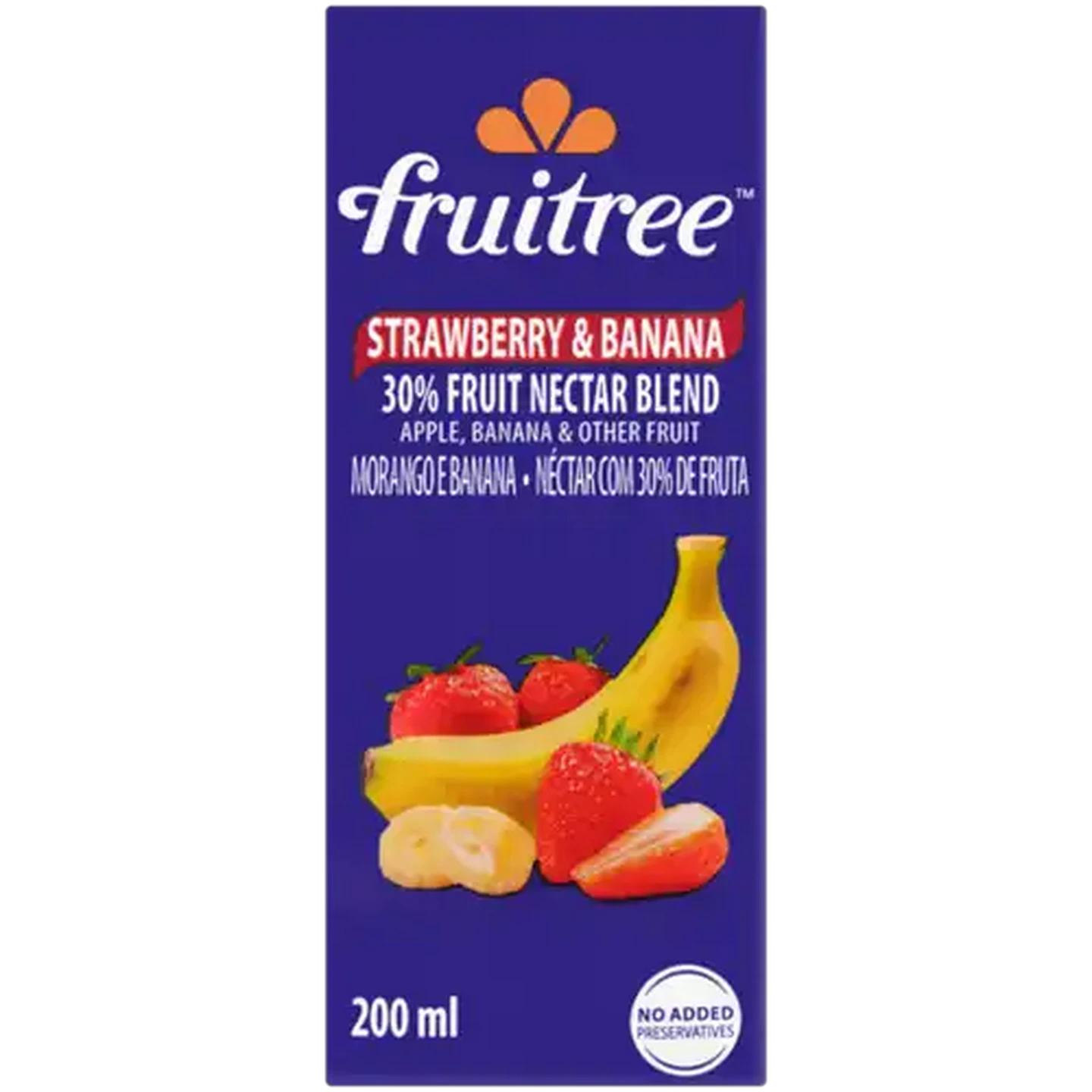 Image of Fruitree Strawberry & Banana 30% Fruit Nectar Blend 200ml