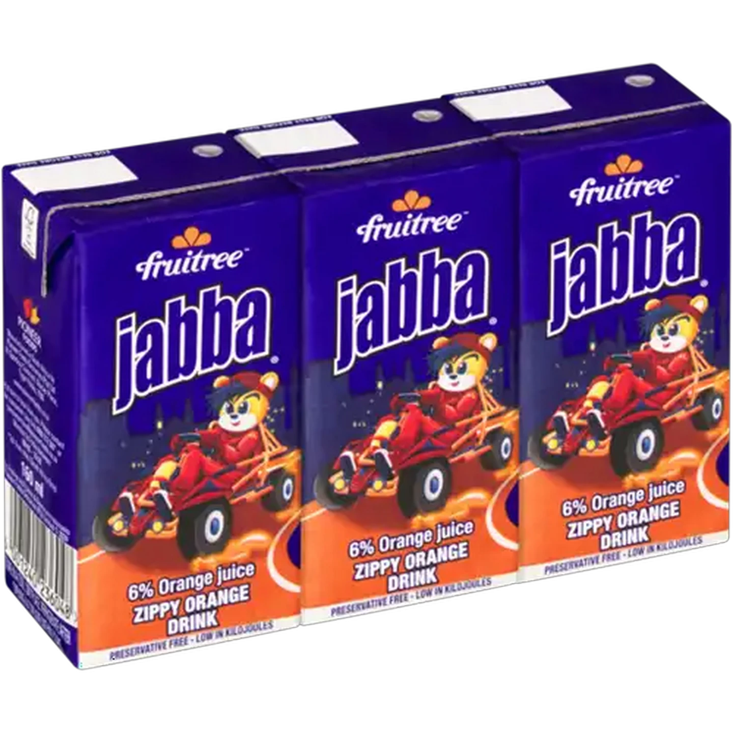 Image of Fruitree Jabba Zippy Orange Drink 3 x 160ml