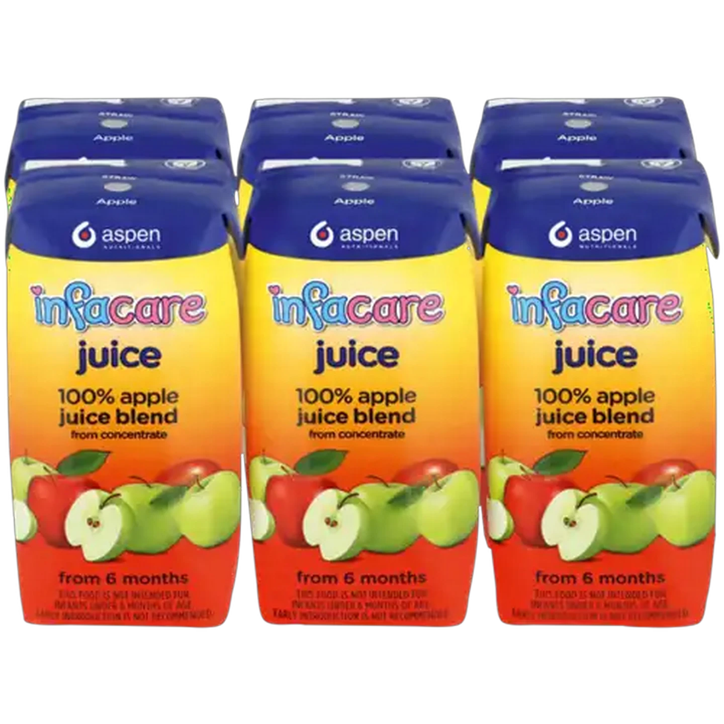 Image of Infacare 100% Apple Juice Blend 6 x 200ml