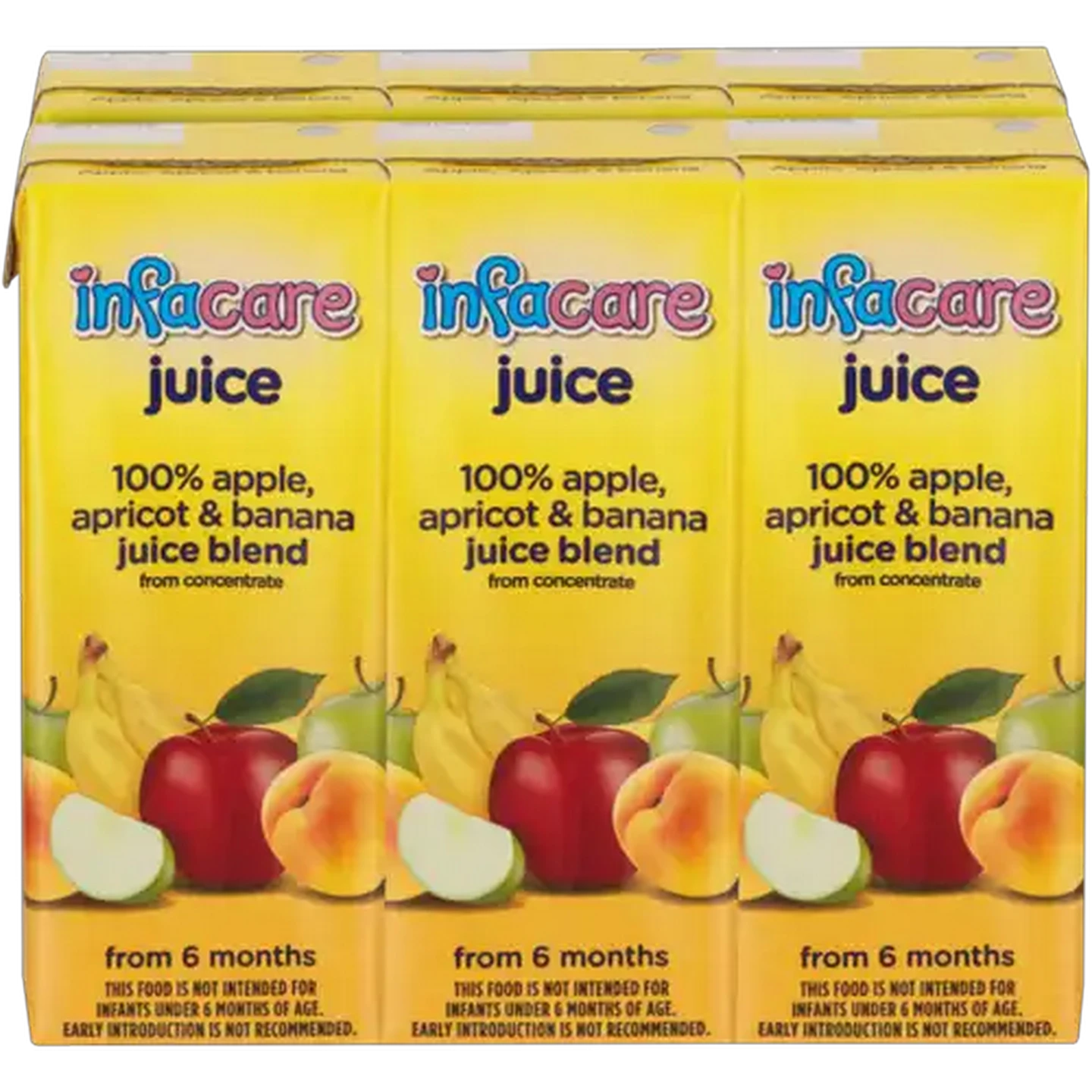 Image of Infacare Apple, Apricot & Banana 100% Juice Blend 6 x 200ml