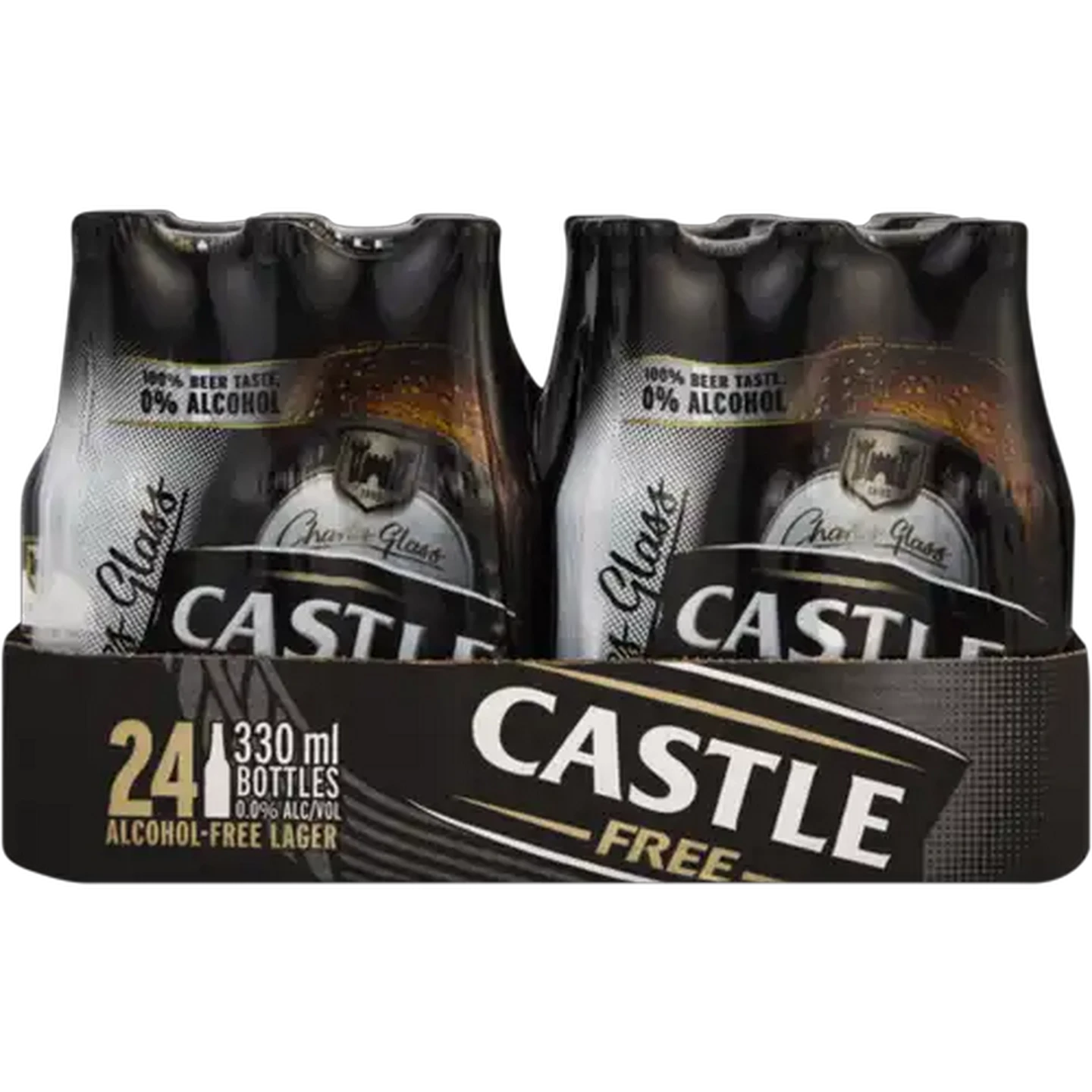 Image of Castle Free Alcohol-Free Lager Beer Bottles 24 x 330ml