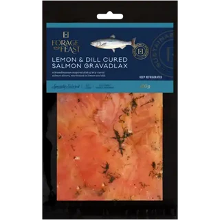 Forage And Feast Lemon & Dill Cured Salmon Gravadlax 100g