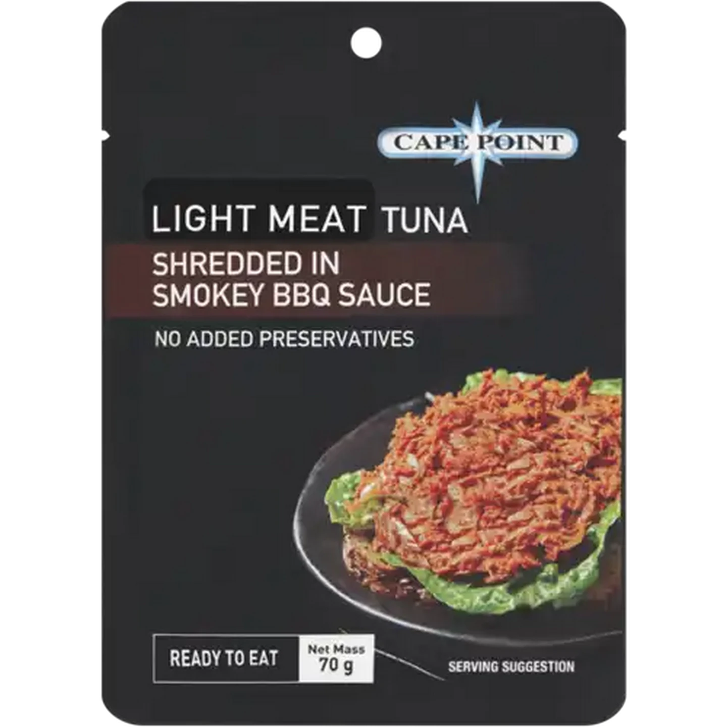 Image of Cape Point Light Meat Tuna Shredded in Smokey BBQ Sauce 70g