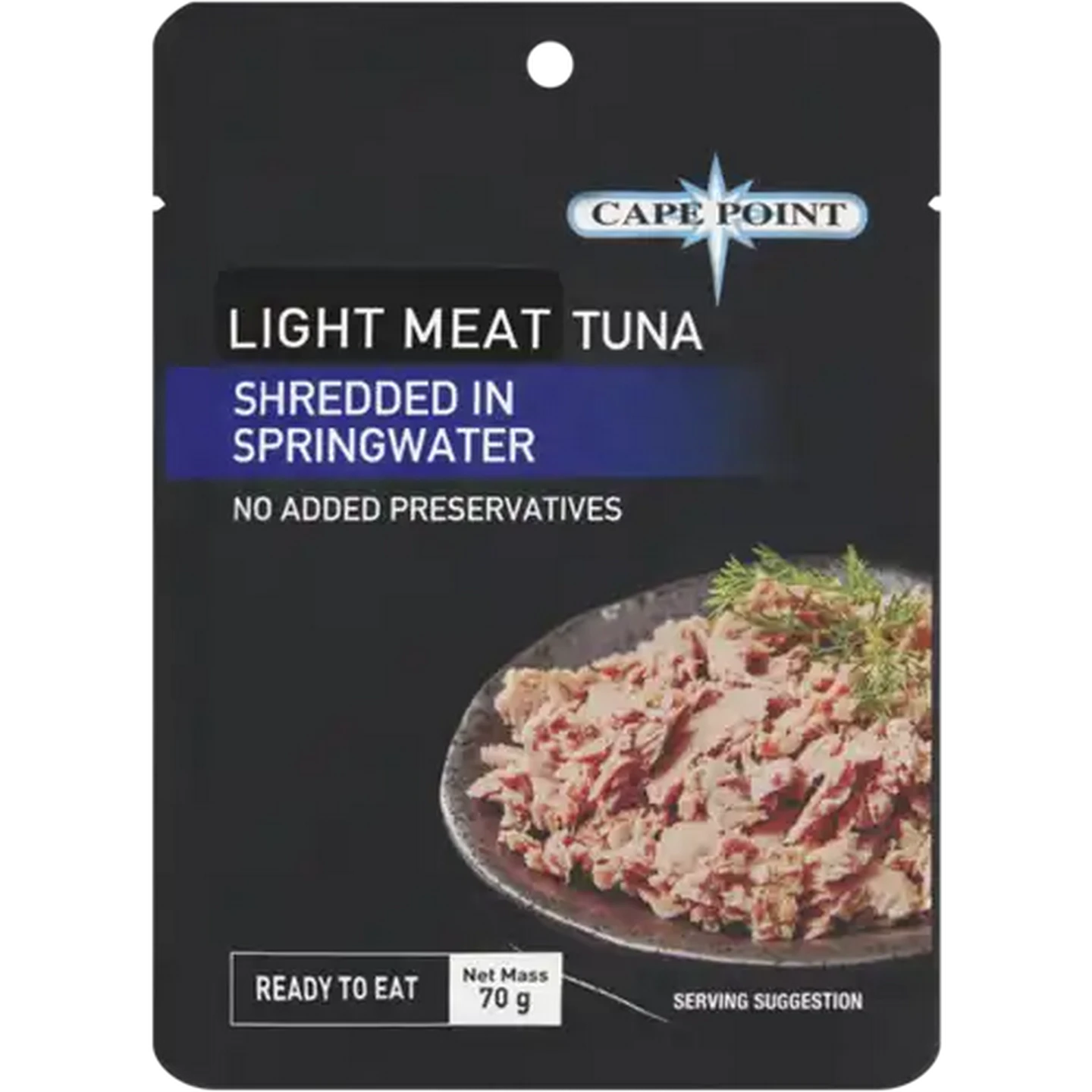 Image of Cape Point Light Meat Tuna Shredded in Spring Water 70g