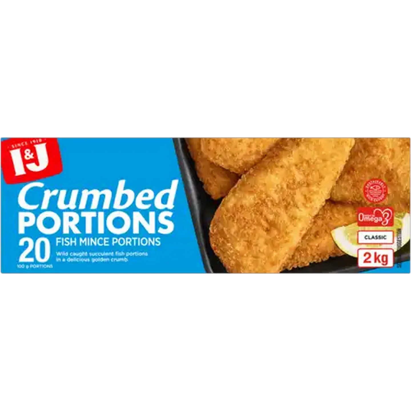 Image of I&J Classic Crumbed Fish Mince Portions 2kg