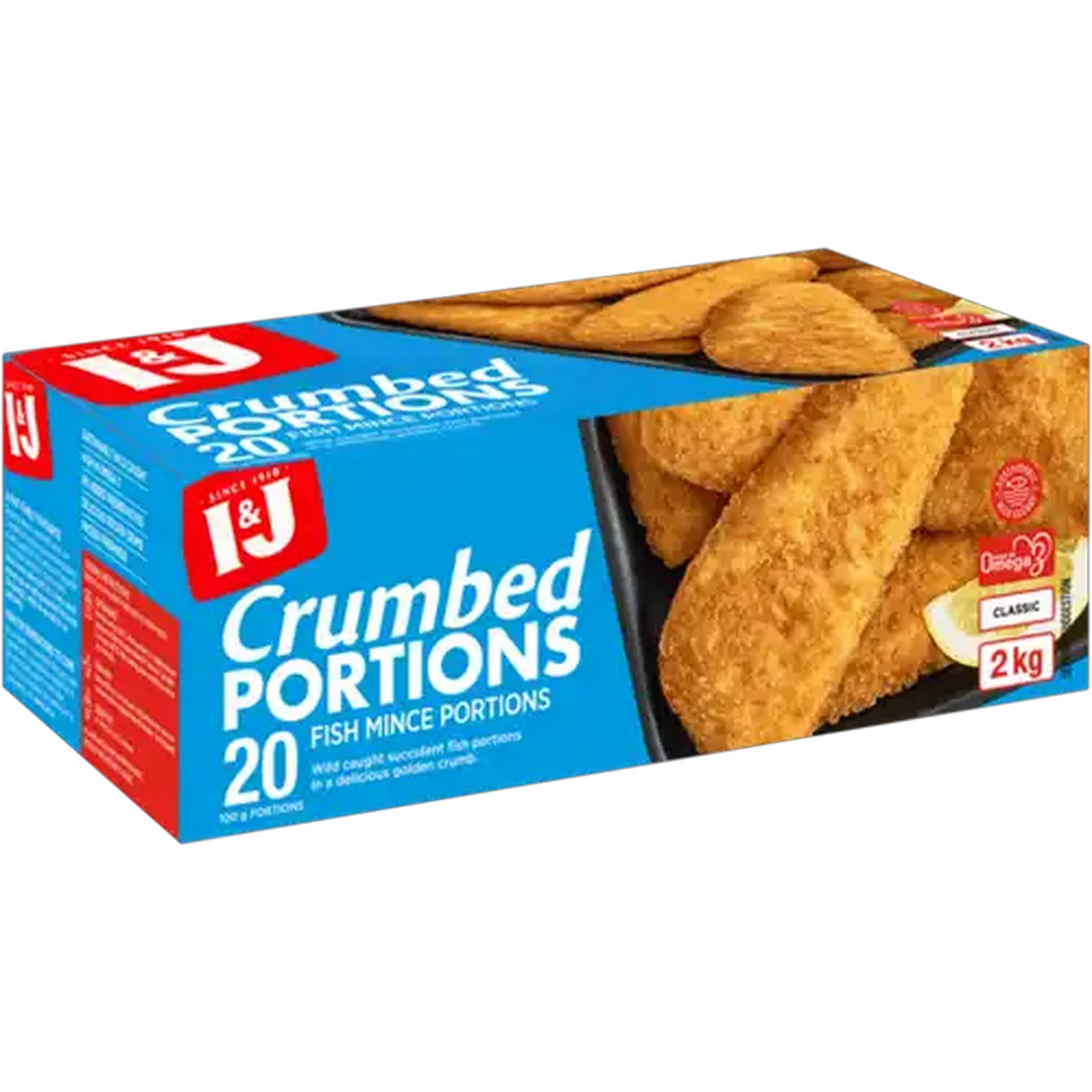 Image of I&J Classic Crumbed Fish Mince Portions 2kg