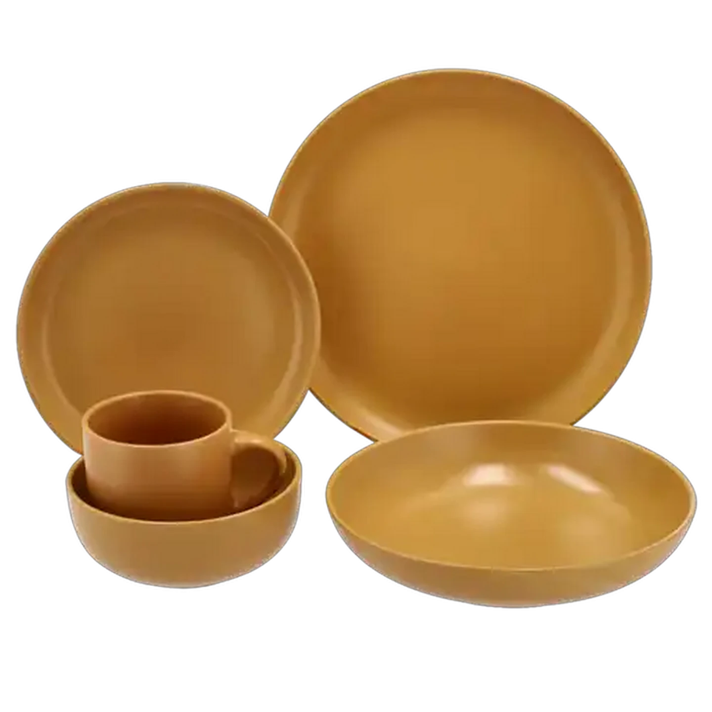 Image of Habitat Mustard Stoneware Side Plate 21.3cm