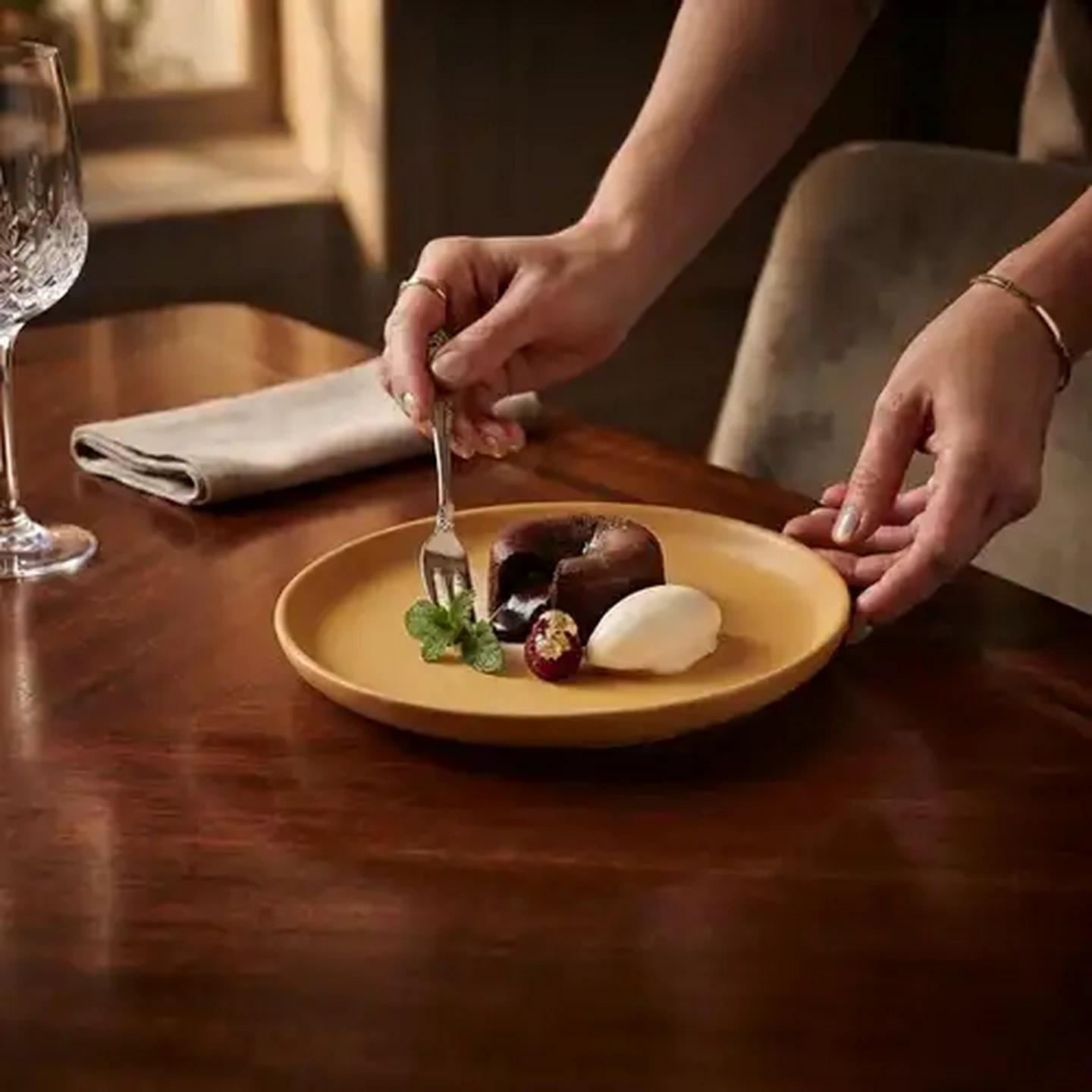 Image of Habitat Mustard Stoneware Side Plate 21.3cm