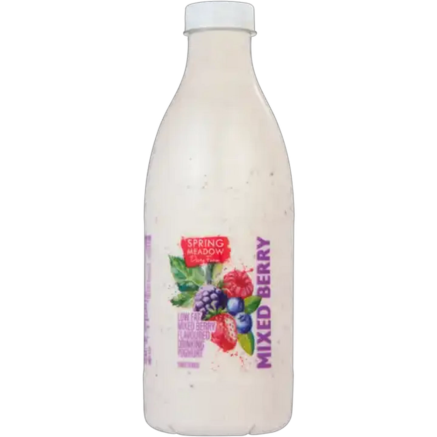 Image of Spring Meadow Dairy Mixed Berry Flavoured Low Fat Drinking Yoghurt 1L