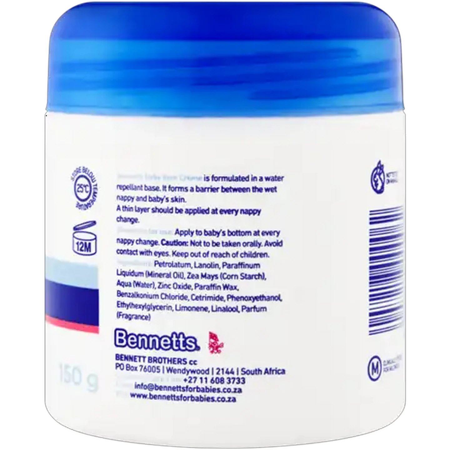 Image of Bennetts Baby Bum Crème 150g
