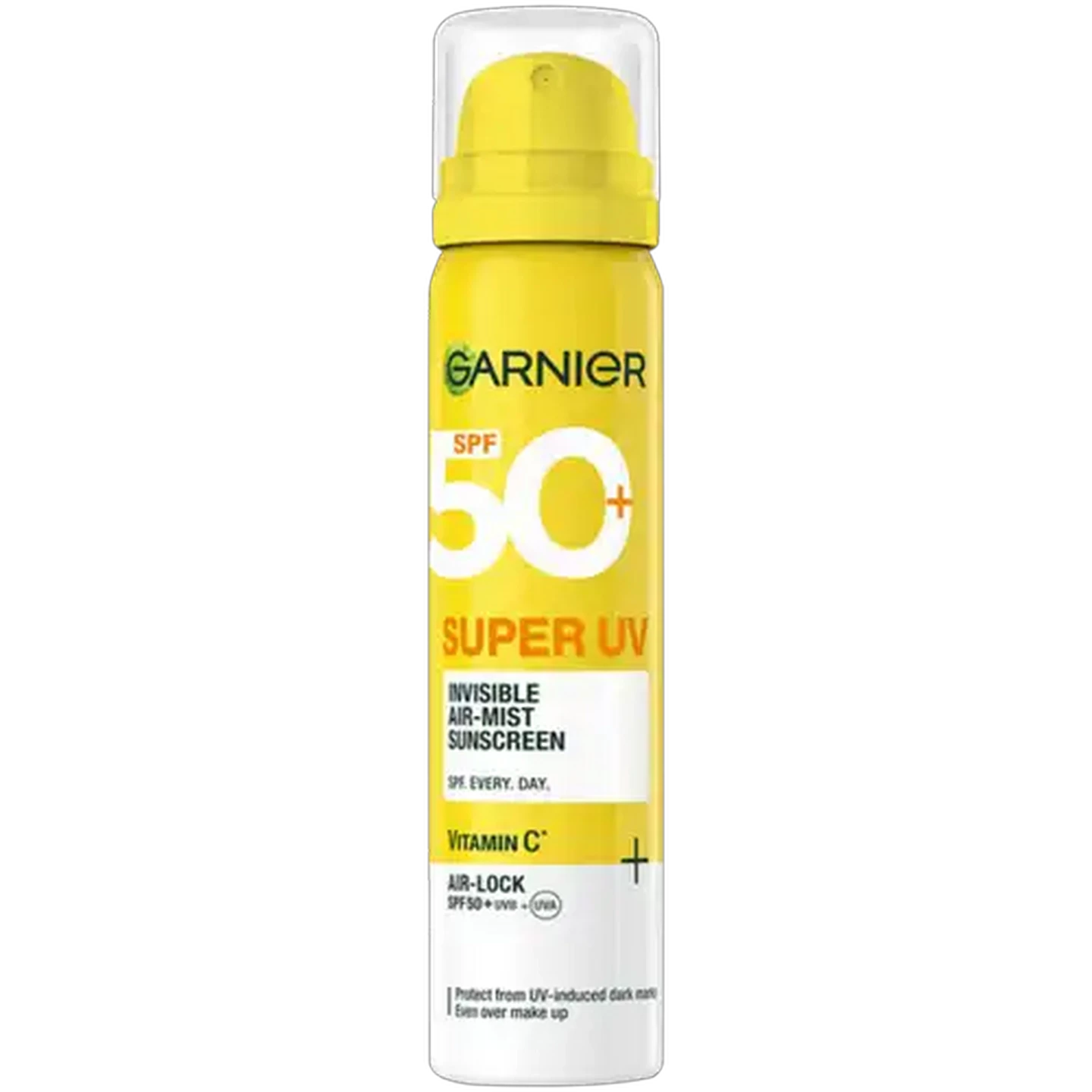 Image of Garnier SPF 50+ Super UV Invisible Air-Mist Sunscreen 75ml