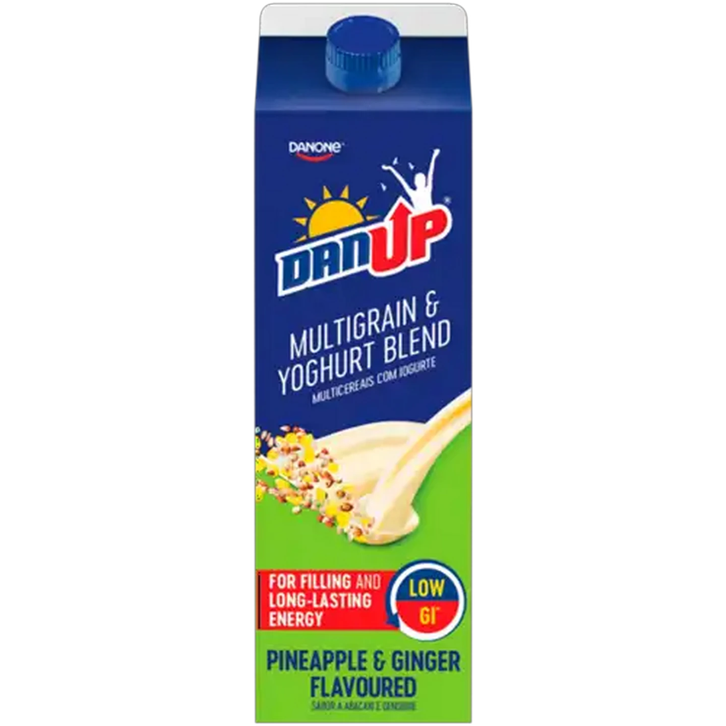 Image of Danone DanUp Pineapple & Ginger Flavoured Multigrain & Yoghurt Blend 950g