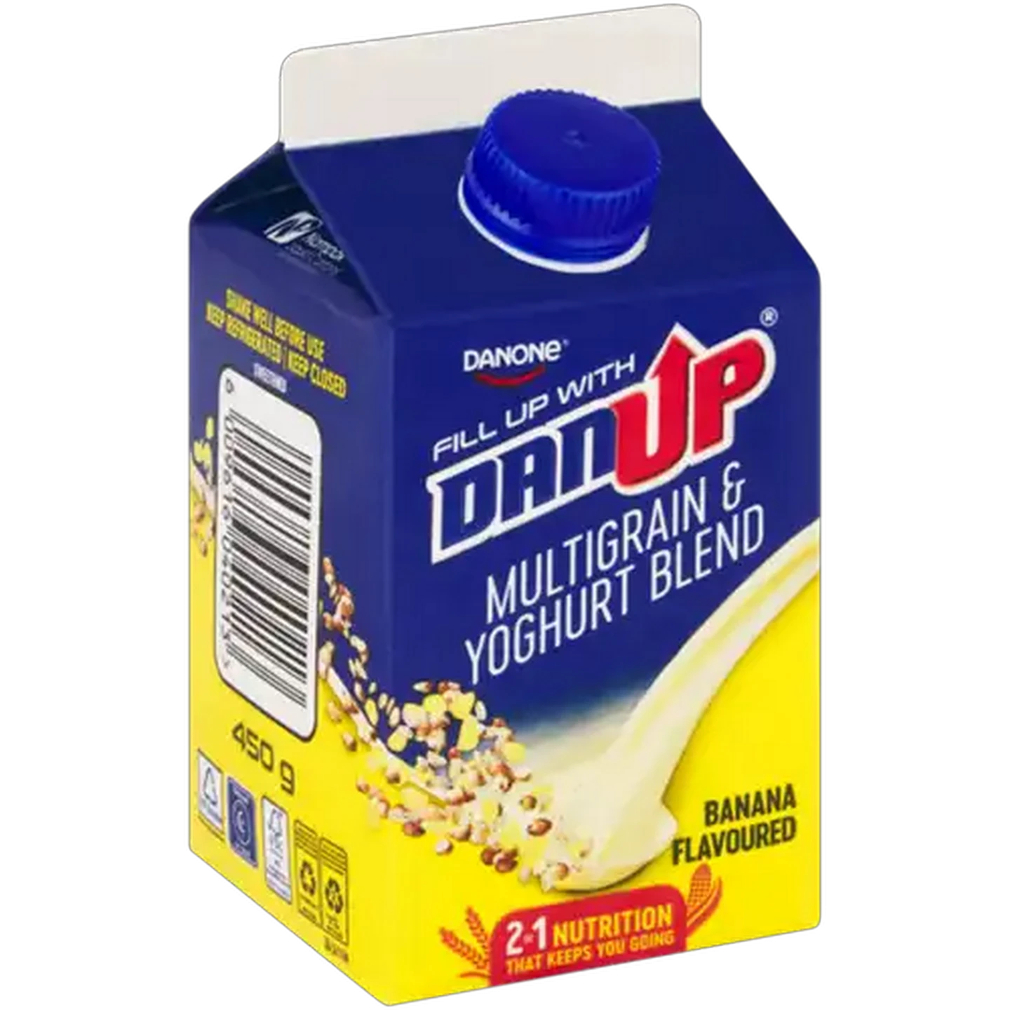 Image of Danone DanUp Banana Flavoured Multigrain & Yoghurt Blend 450g