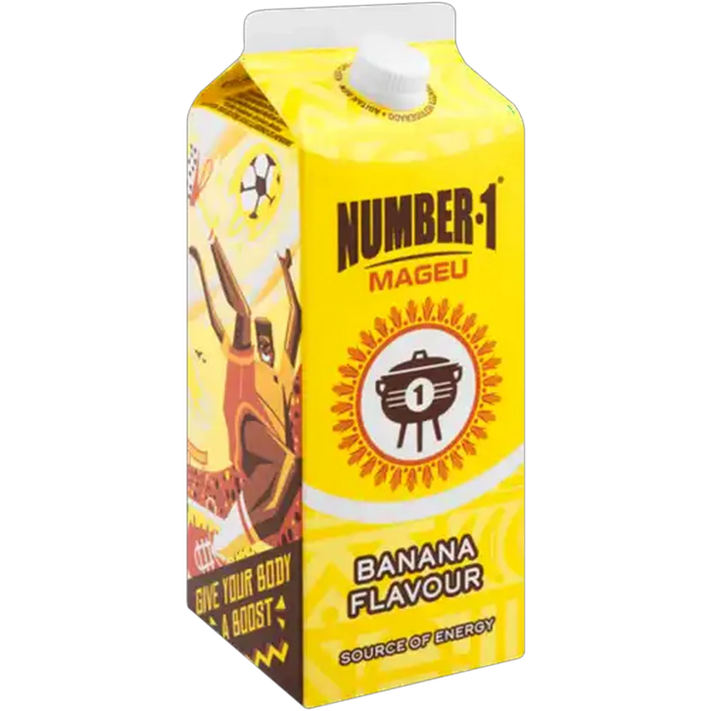 Image of Number 1 Banana Flavoured Mageu Carton 2L