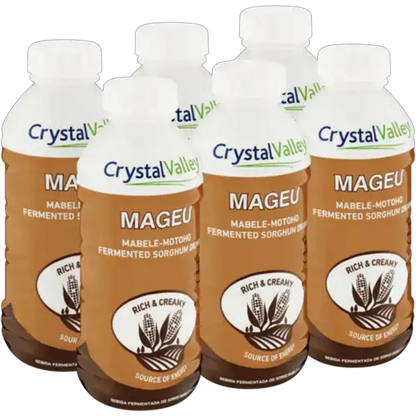 Image of Crystal Valley Mageu Mabele-Mohoto Fermented Sorghum Drink 6 x 500ml