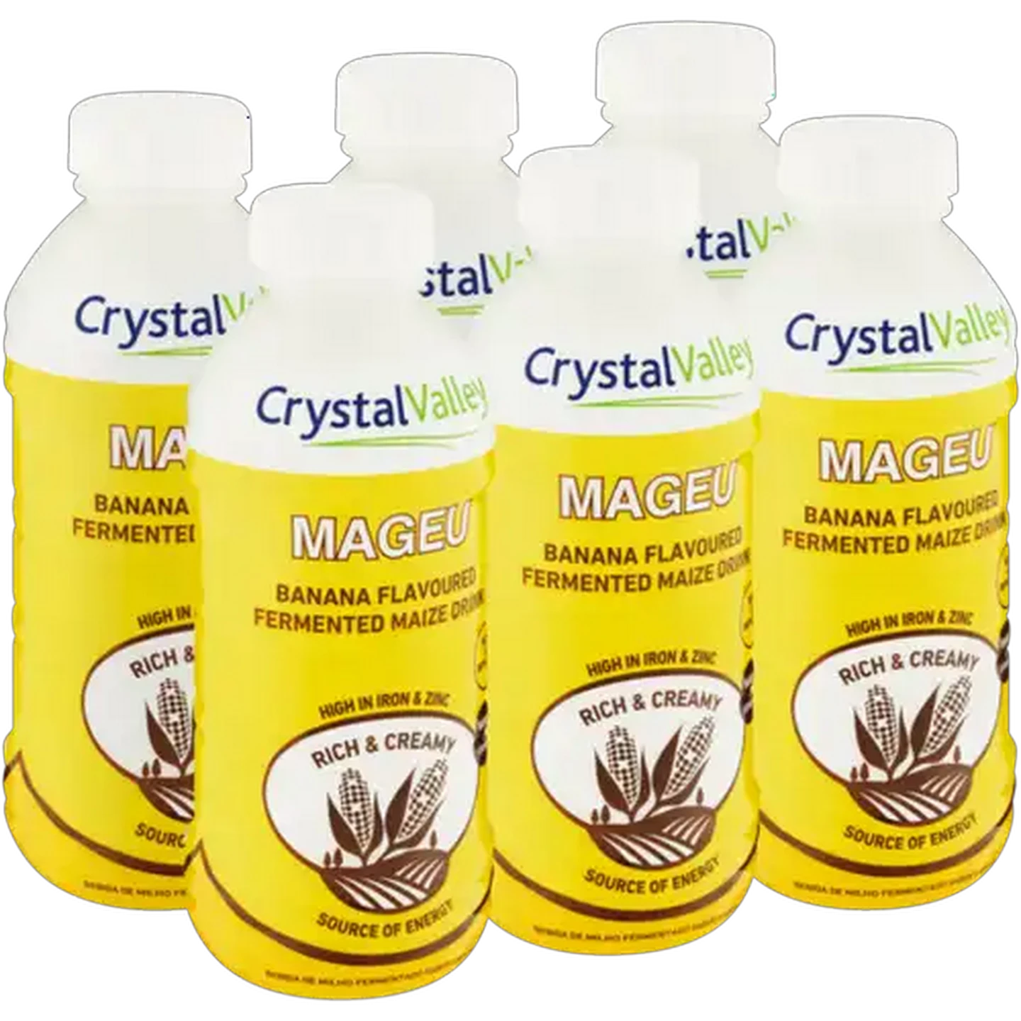 Image of Crystal Valley Banana Flavoured Mageu 6 x 500ml