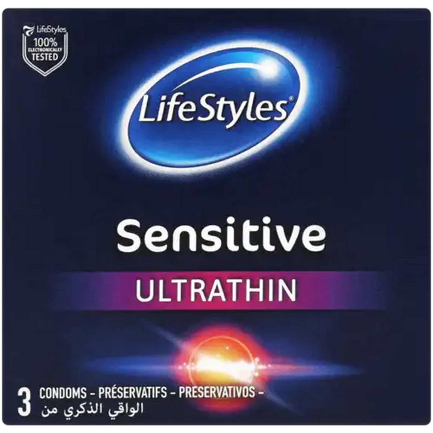 Image of LifeStyles Sensitive Ultrathin Condoms 3 Pack