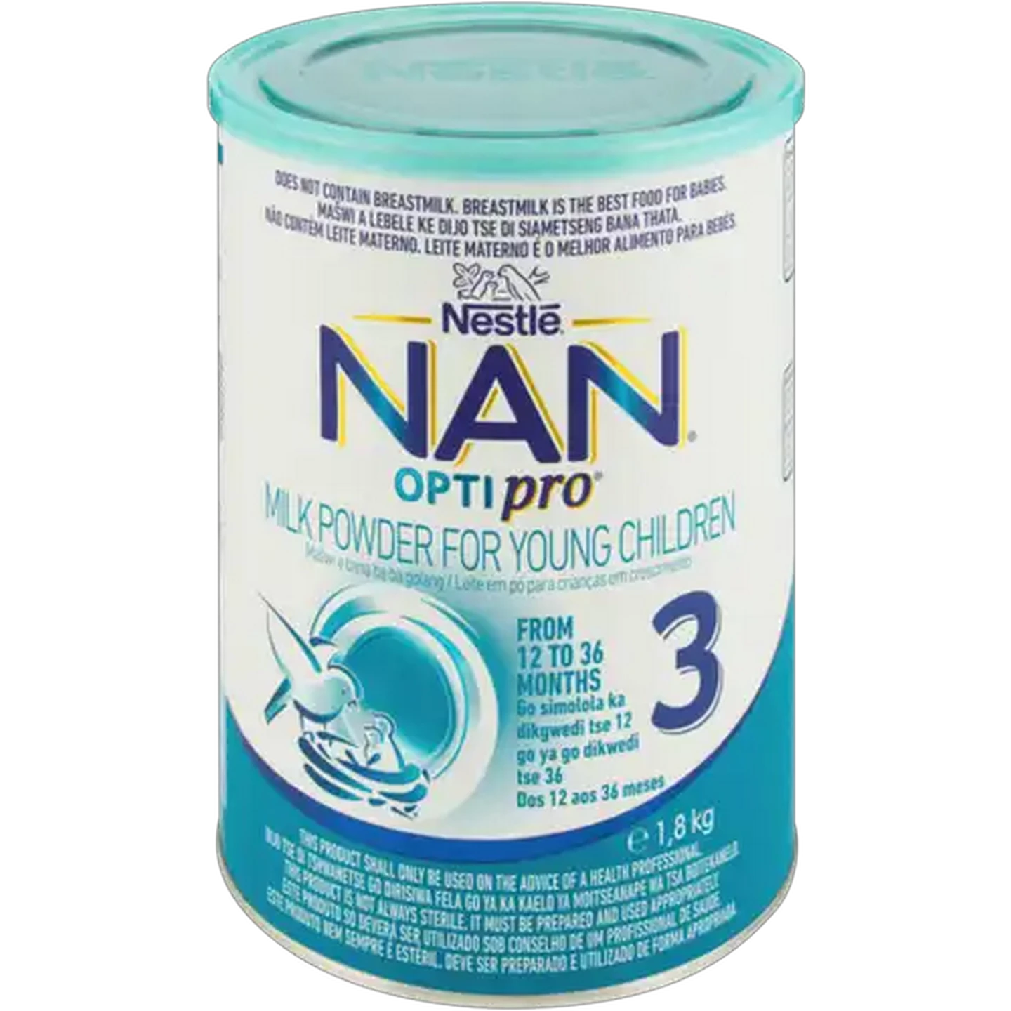 Image of NAN OPTIpro Stage 3 12-36 Months Milk Powder for Young Children 1.8kg