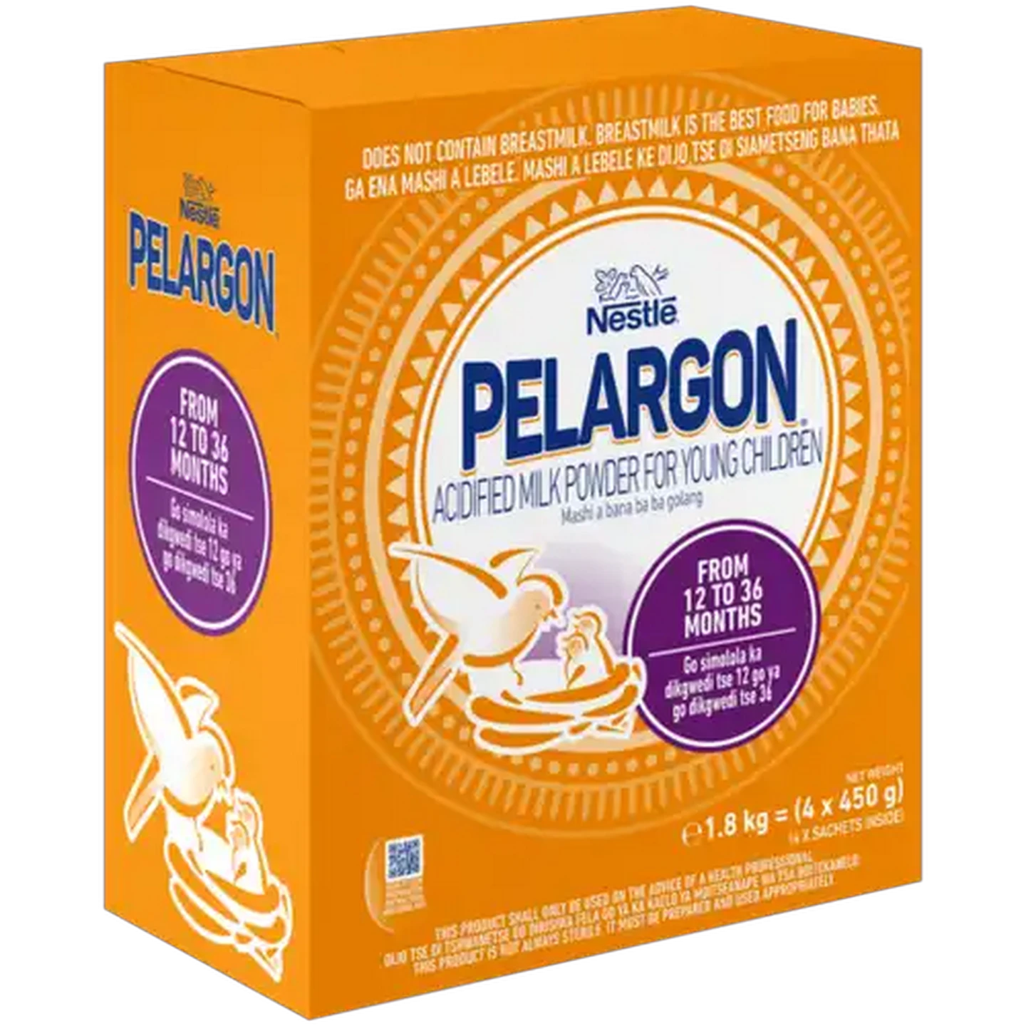 Image of Nestlé Pelargon Acidified Milk Powder for Young Children 4 x 450g