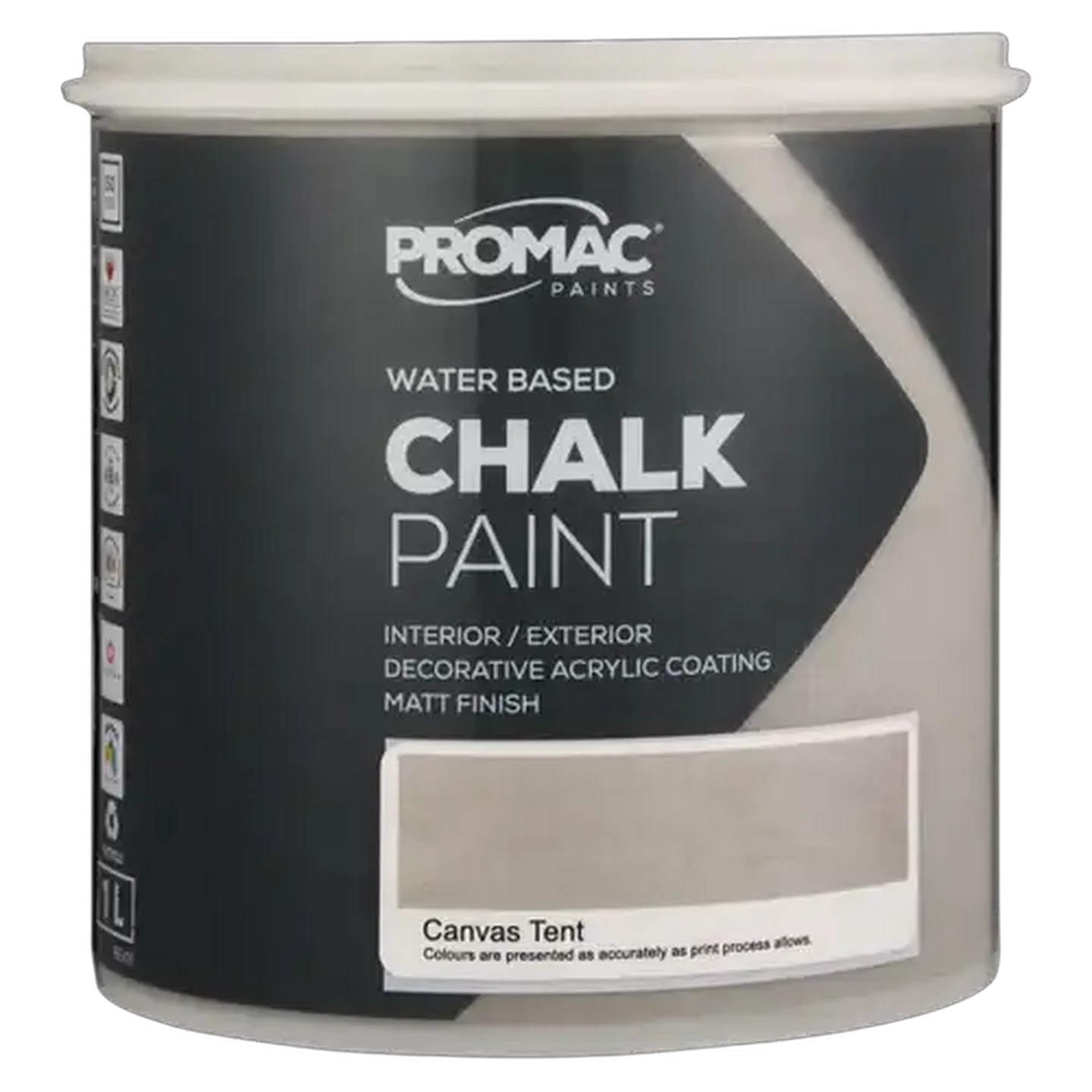 Image of Promac Paints Chalk Walls Canvas Tent Paint 1L