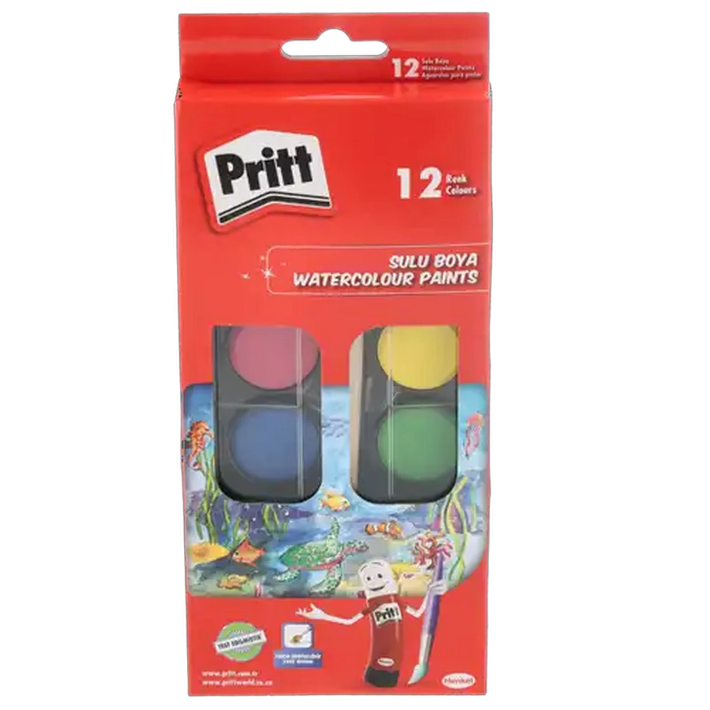 Image of Pritt 12 Watercolour Paints