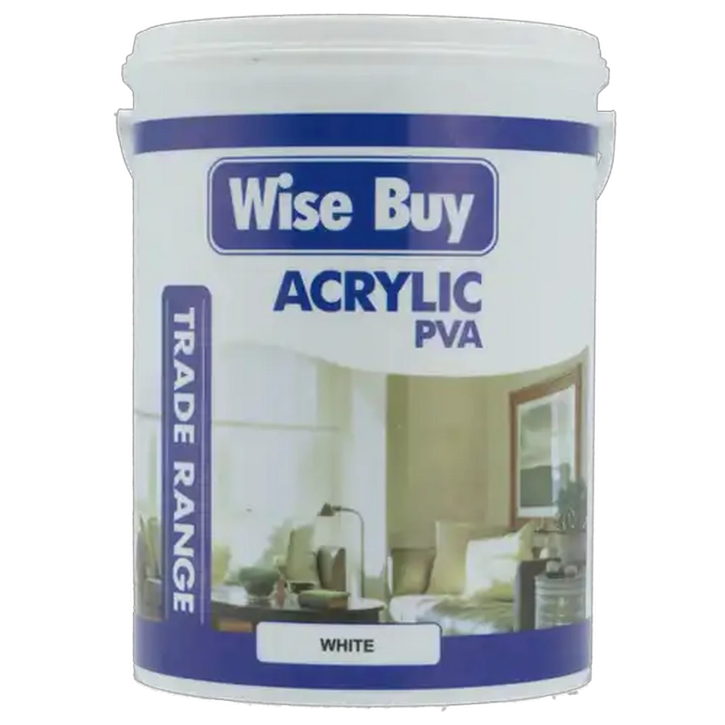 Image of Great Value Wise Buy White Acrylic PVA Paint 5L