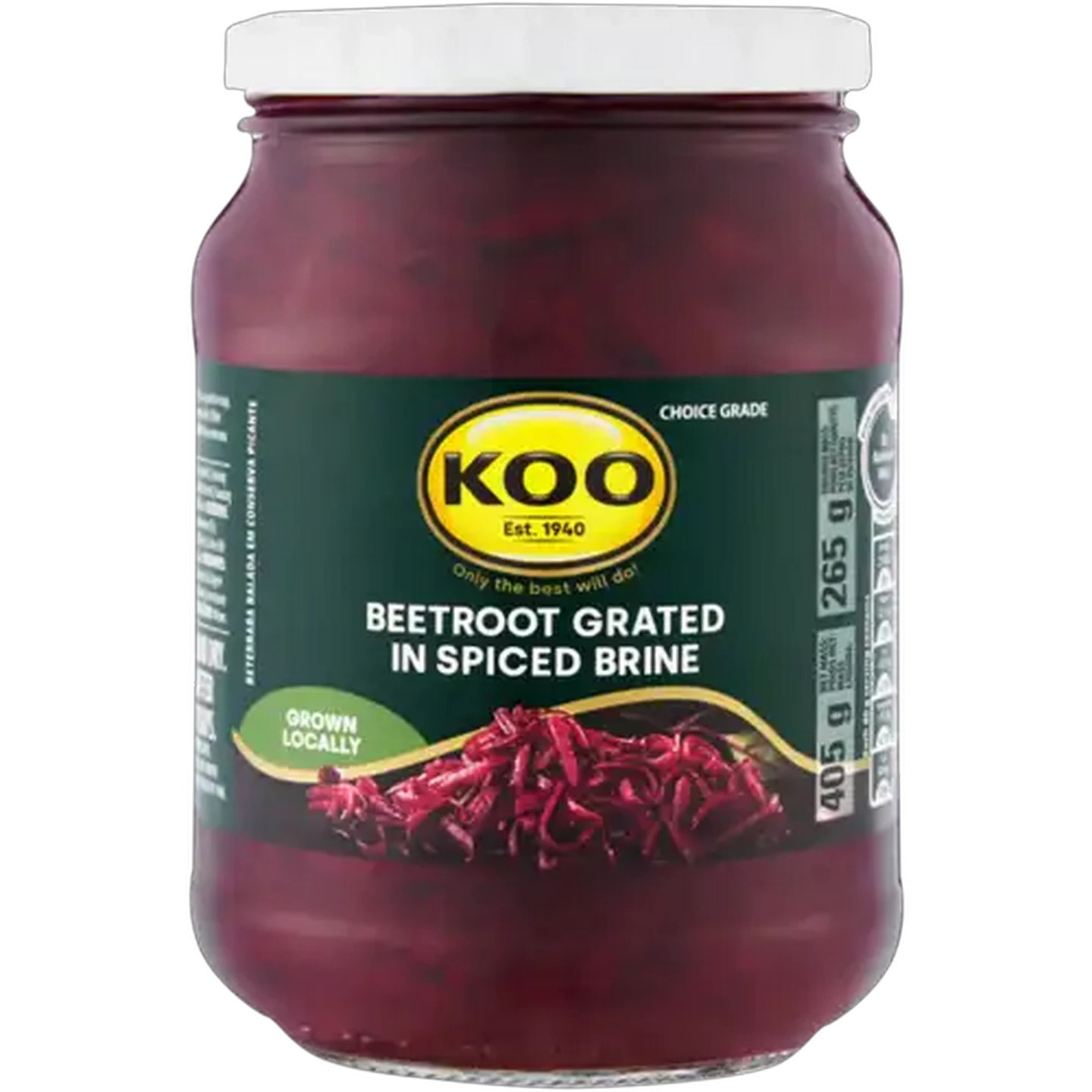 Image of KOO Beetroot Grated in Spiced Brine 405g