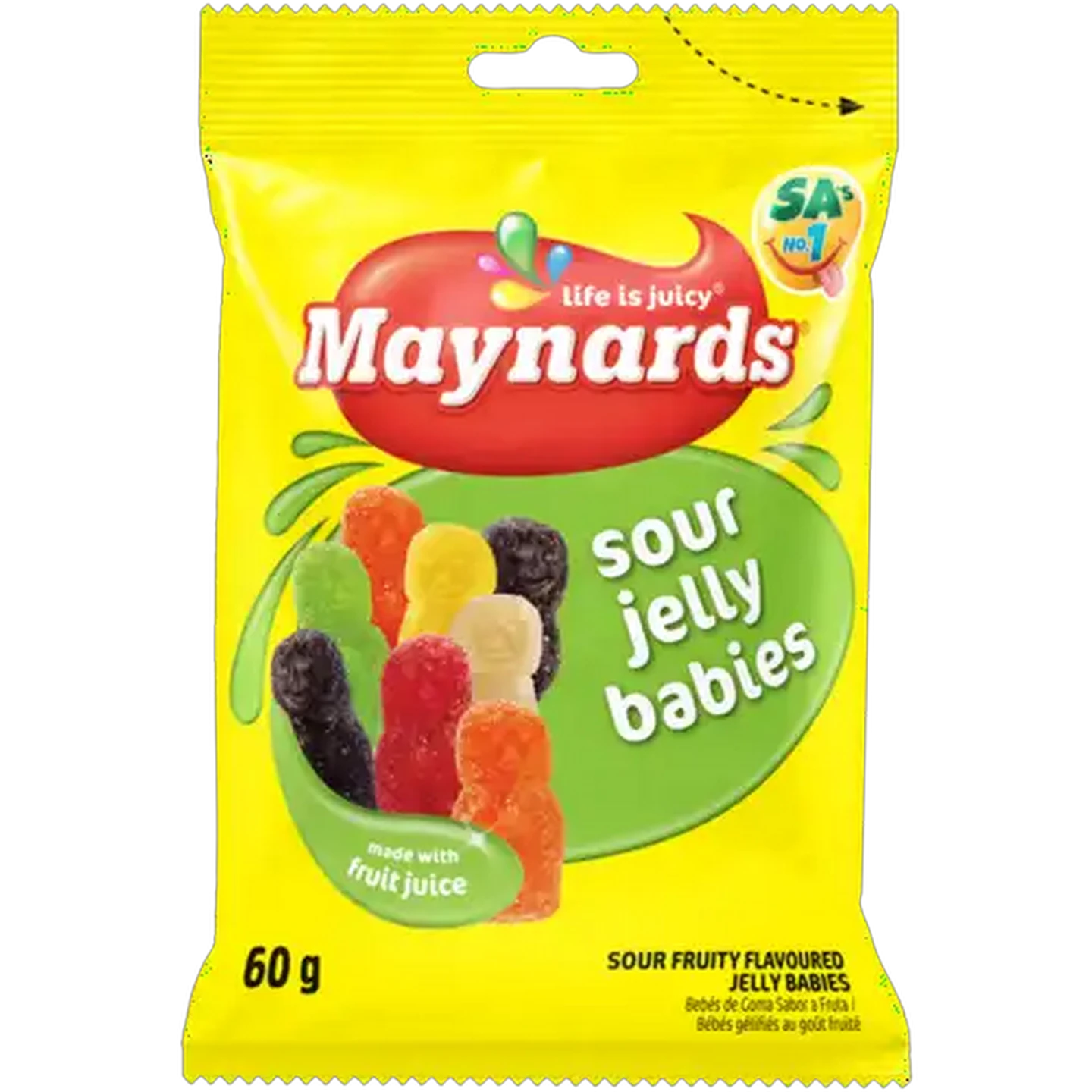 Image of Maynards Sour Jelly Babies 60g