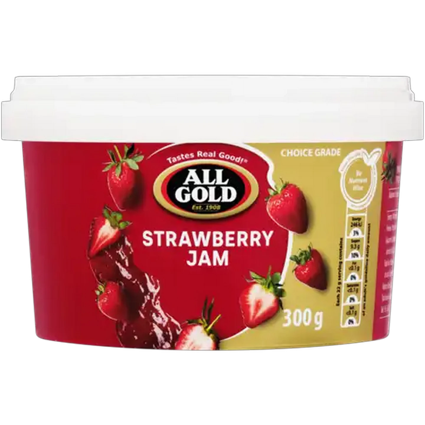 Image of ALL GOLD Strawberry Strawberry Jam 300g
