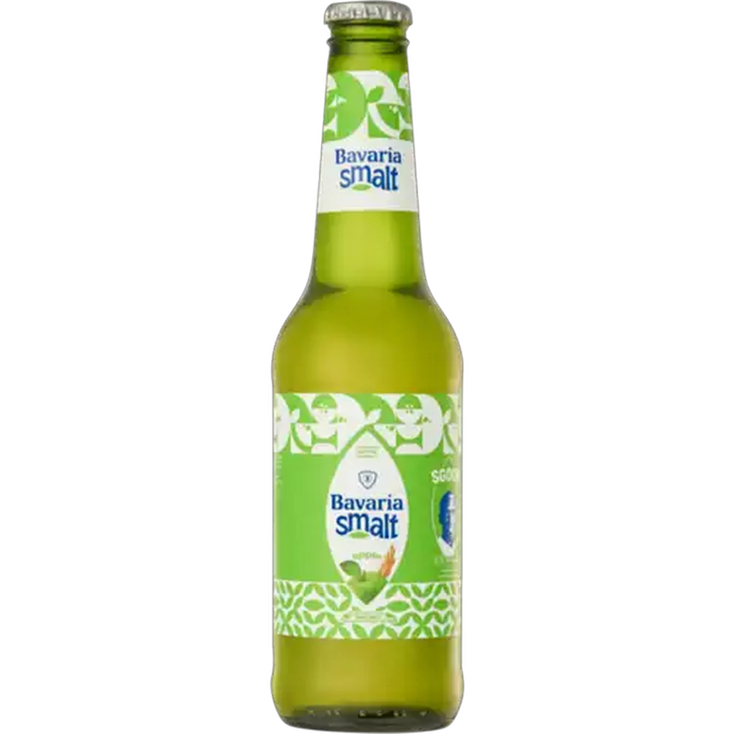 Image of Bavaria smalt Apple Flavoured Non-Alcoholic Malt Drink Bottle 340ml