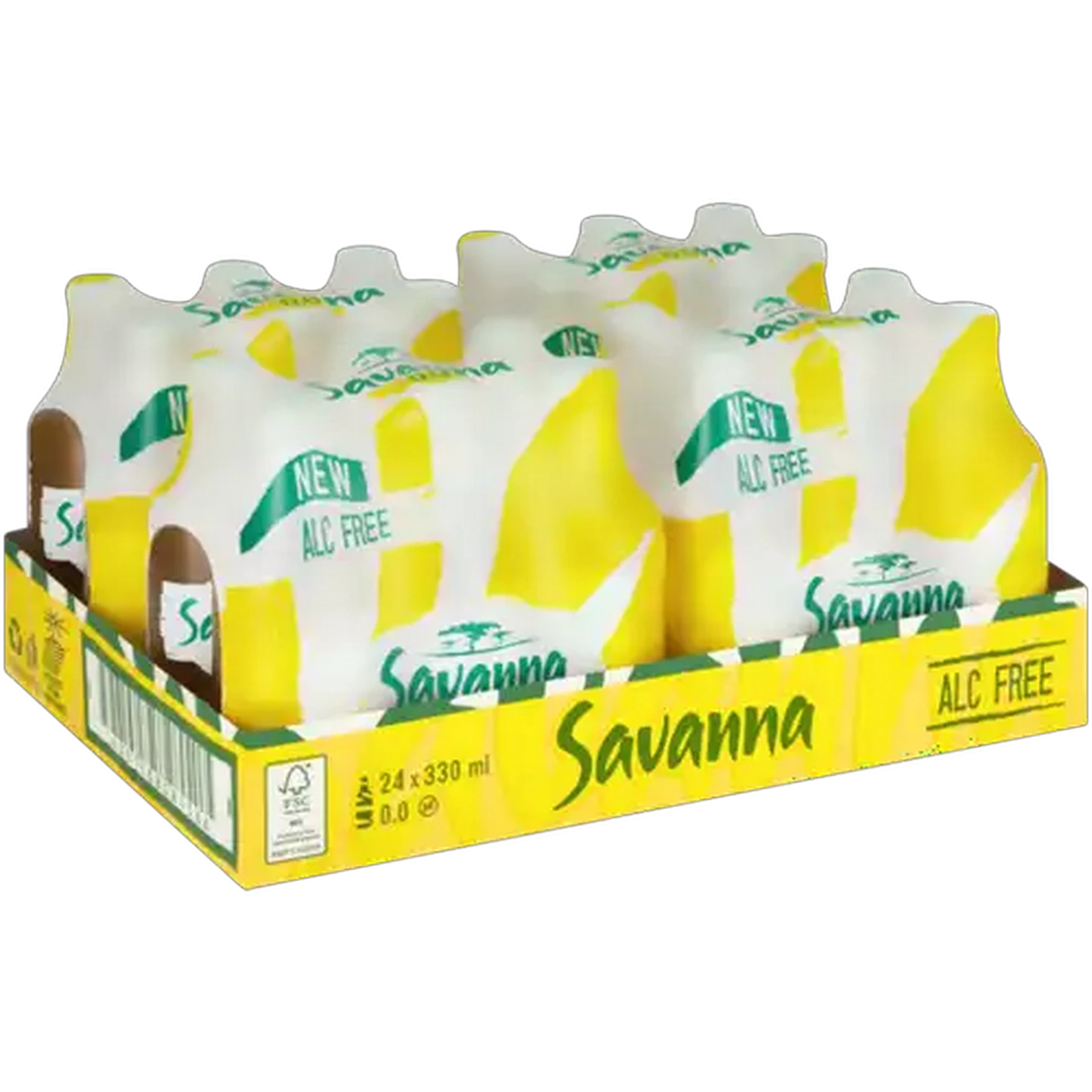 Image of Savanna 0.0 Non-Alcoholic Cider Bottles 24 x 330ml