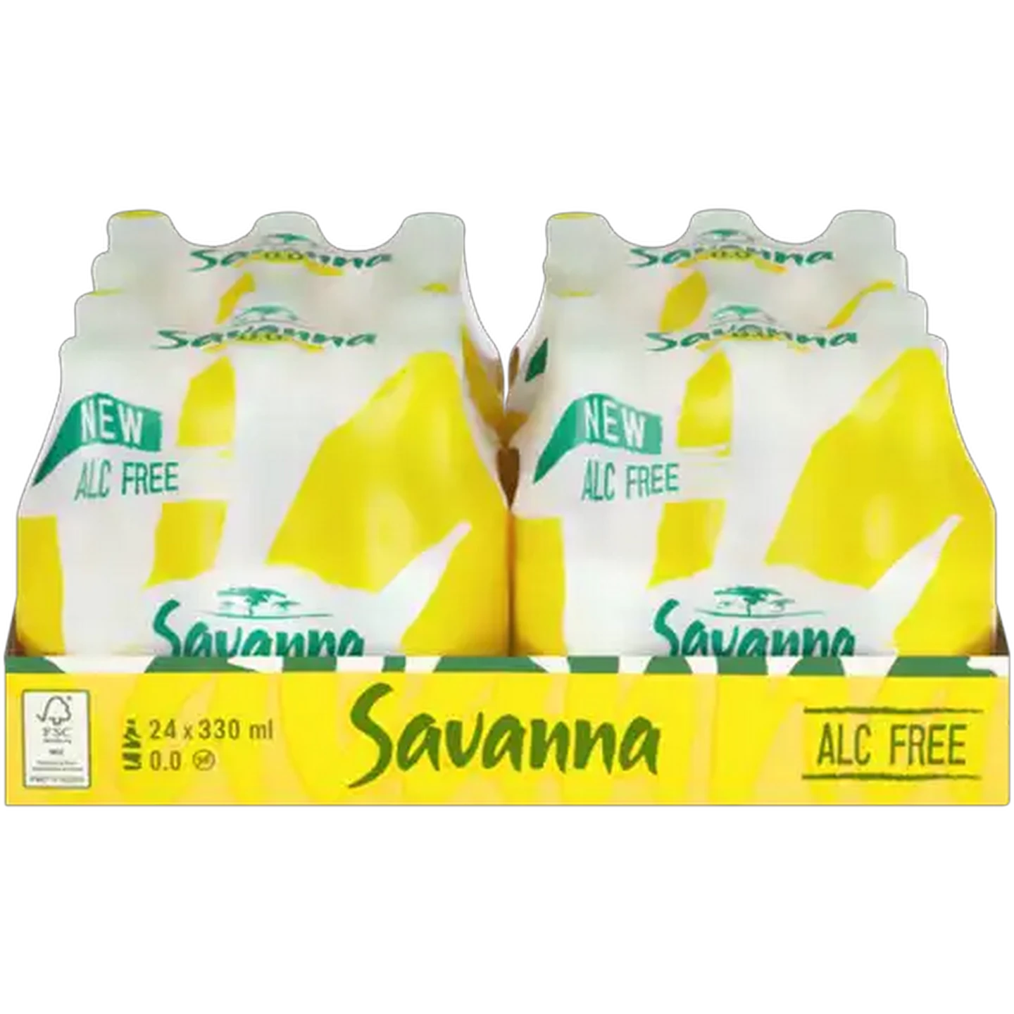 Image of Savanna 0.0 Non-Alcoholic Cider Bottles 24 x 330ml