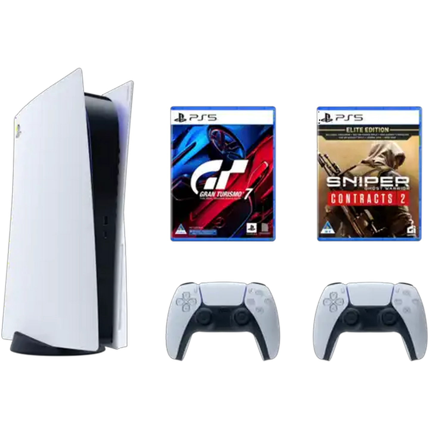 Image of PlayStation 5 Glacier White Console Bundle