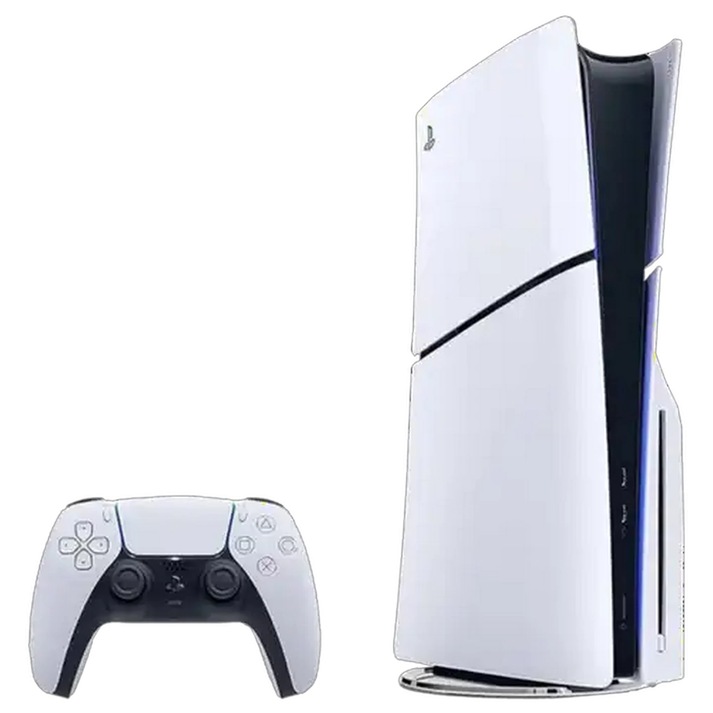 Image of PlayStation 5 Slim Glacier White Console with Disc Drive 1TB