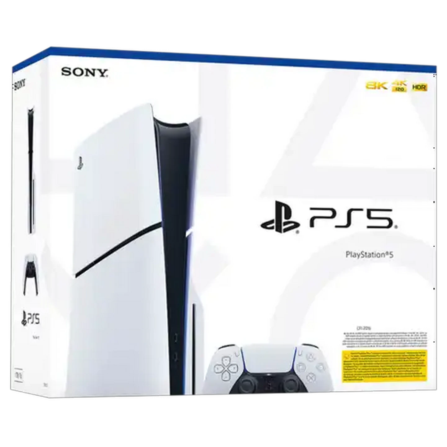 Image of PlayStation 5 Slim Glacier White Console with Disc Drive 1TB