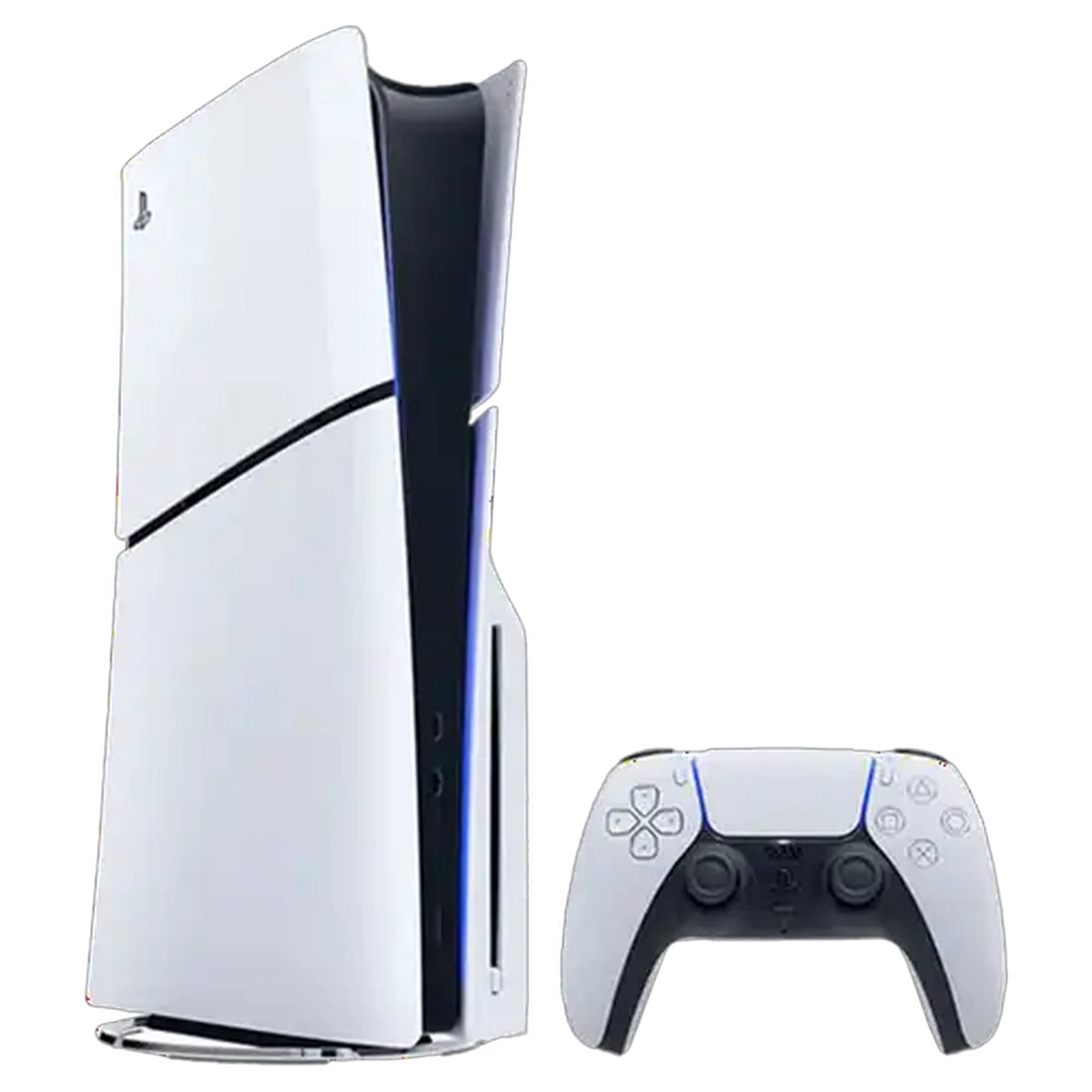Image of PlayStation 5 Slim Glacier White Console with Disc Drive 1TB