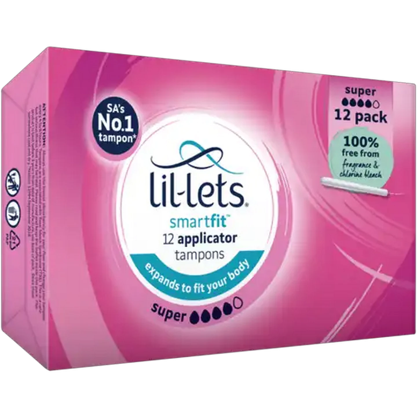Image of Lil-Lets Smartfit Super Applicator Tampons 12 Pack