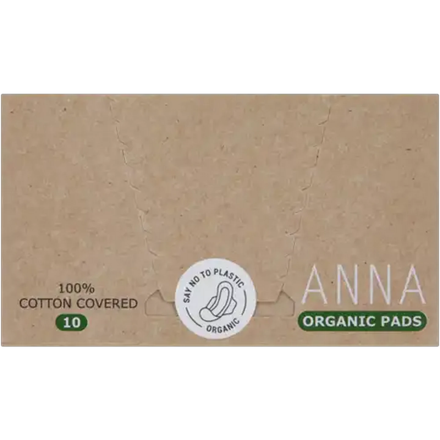 Image of Anna Organic Cotton Sanitary Pads 10 Pack