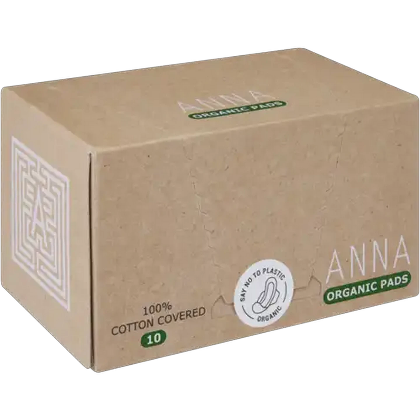 Image of Anna Organic Cotton Sanitary Pads 10 Pack