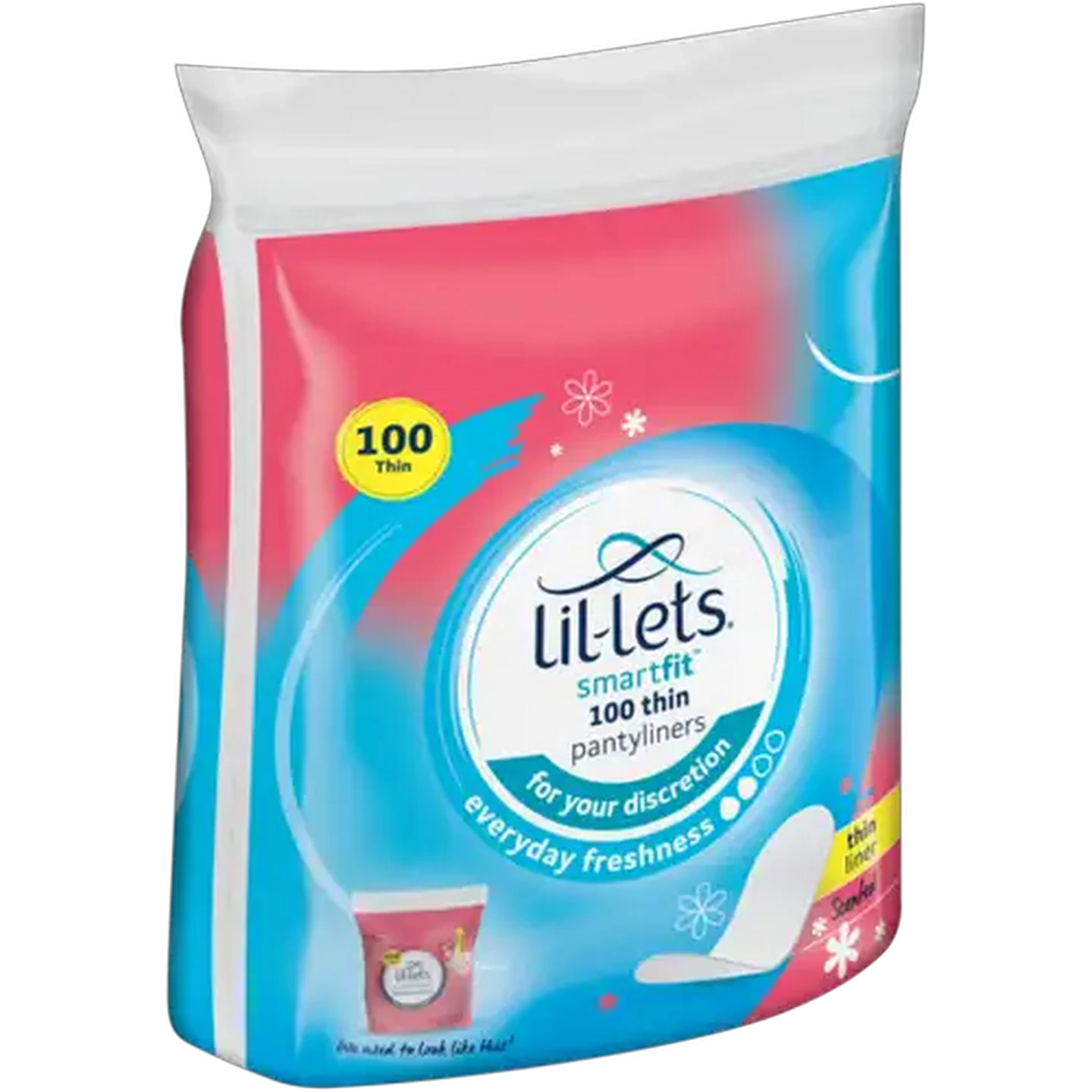 Image of Lil-Lets Smartfit Scented Thin Pantyliners 100 Pack