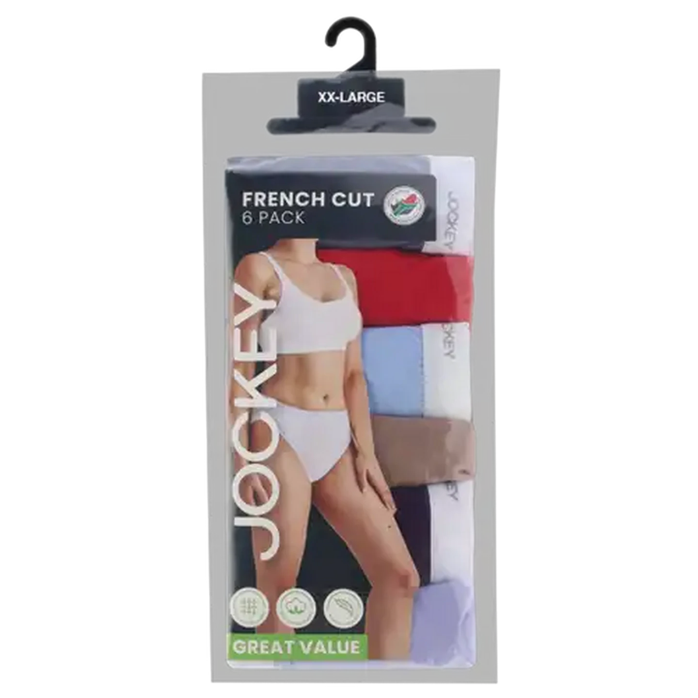 Image of Jockey Ladies Extra Extra Large French Cut Briefs 6-Pack