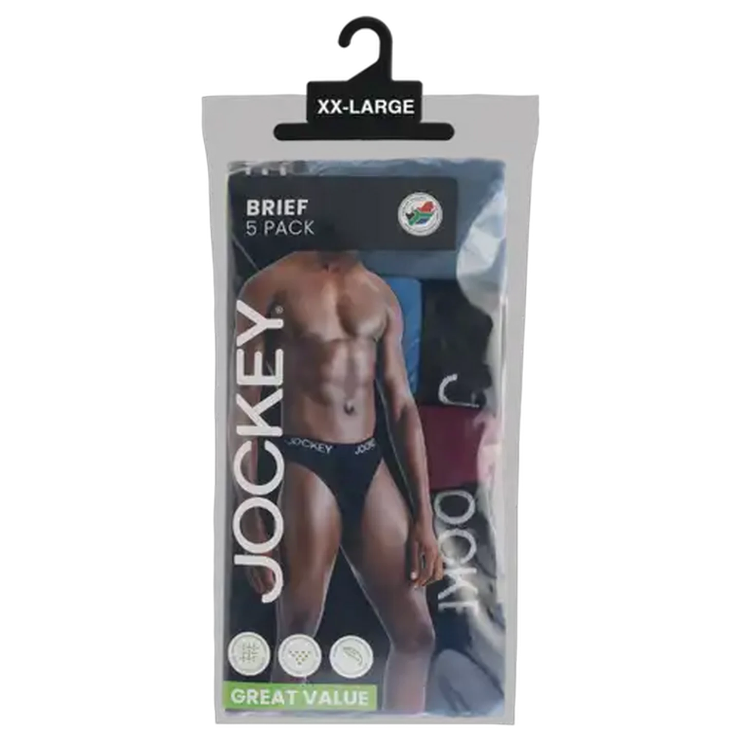 Image of Jockey Men's Extra Extra Large Brief 5-Pack