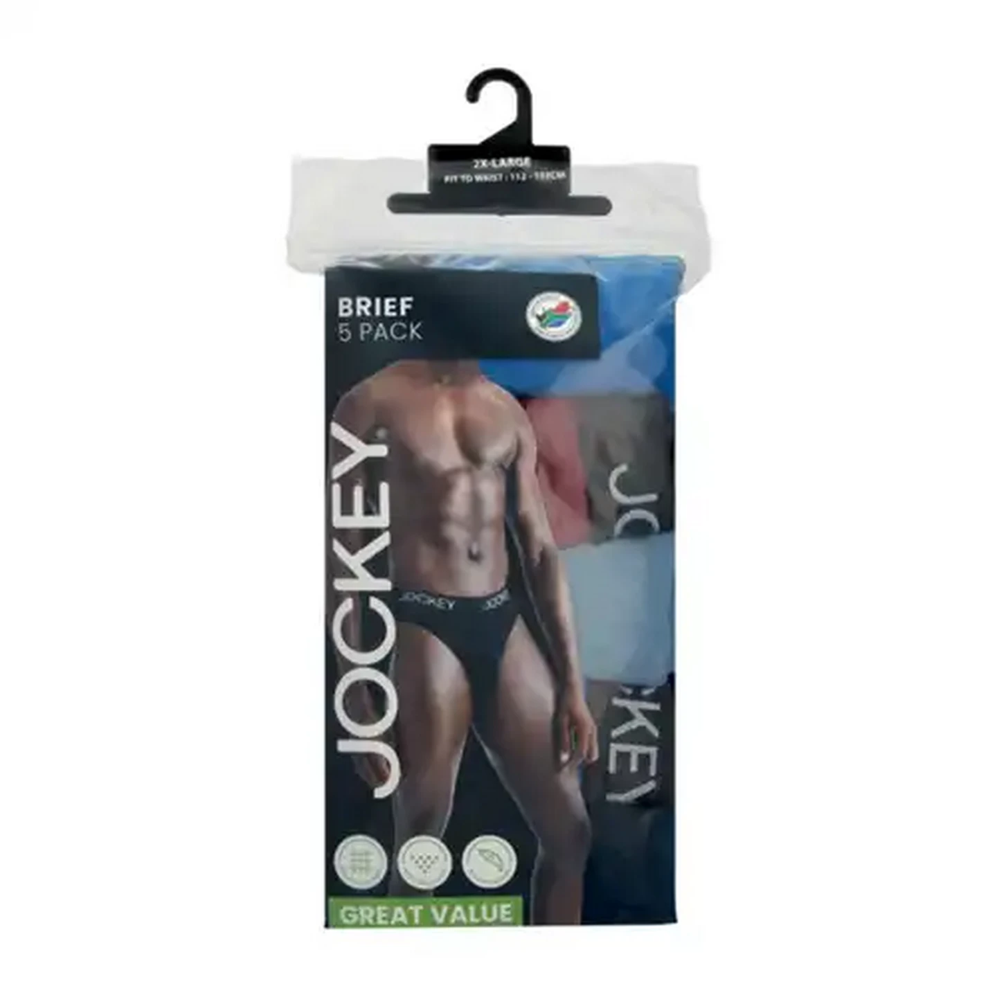Image of Jockey Men's Extra Extra Large Brief 5-Pack