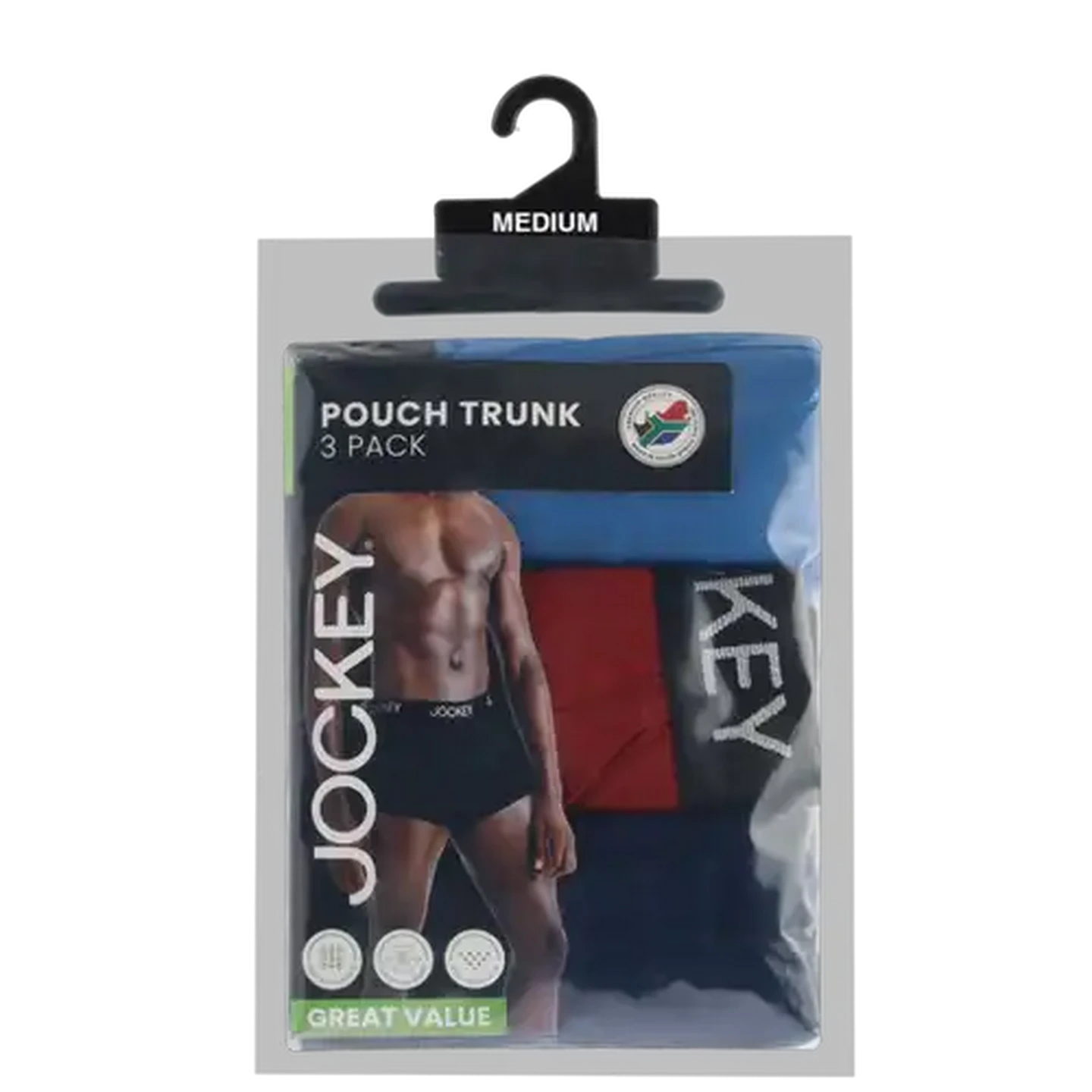Image of Jockey Men's Medium Pouch Trunk 3-Pack